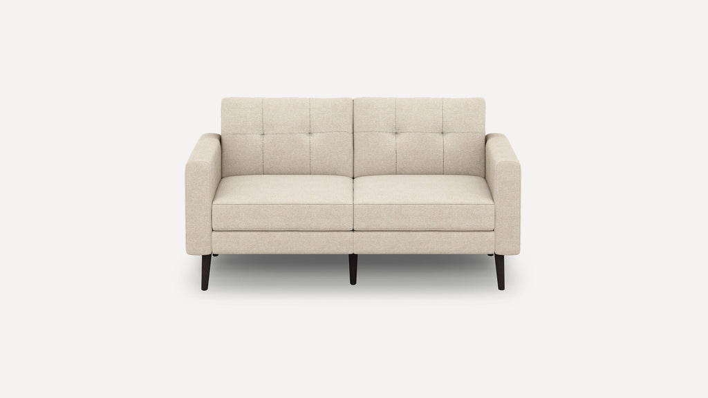 Nomad Plus Loveseat - Georgia Clay - Performance Chenille / Ebony - Wood / Block Arm