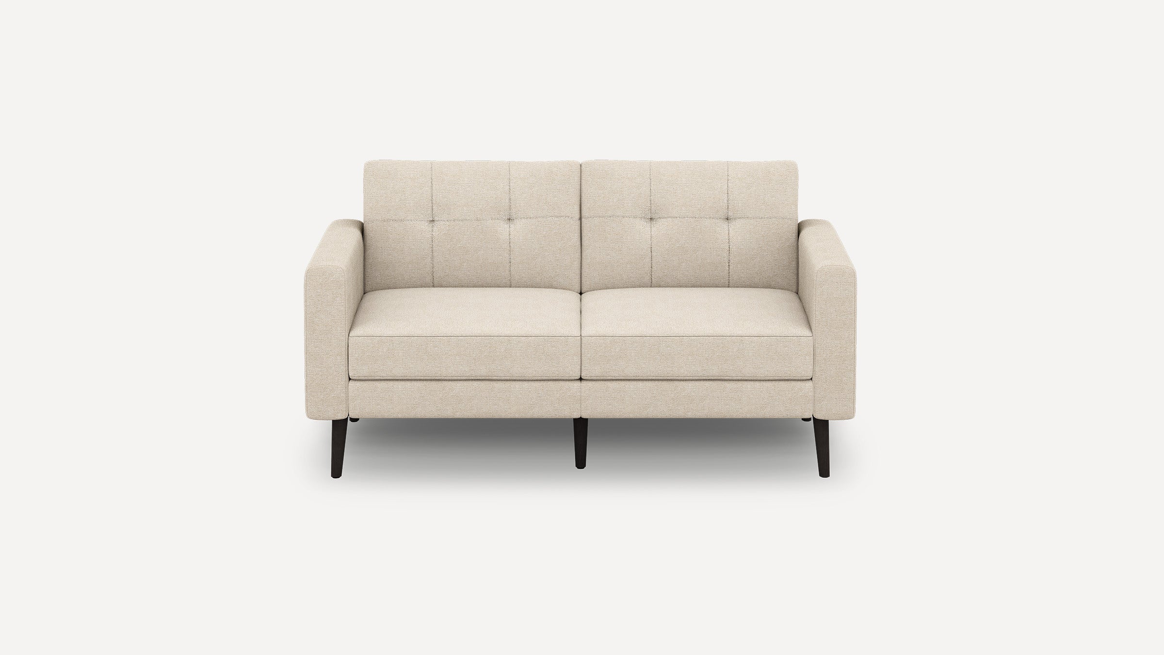 Nomad Plus Loveseat - Georgia Clay - Performance Chenille / Ebony - Wood / Block Arm