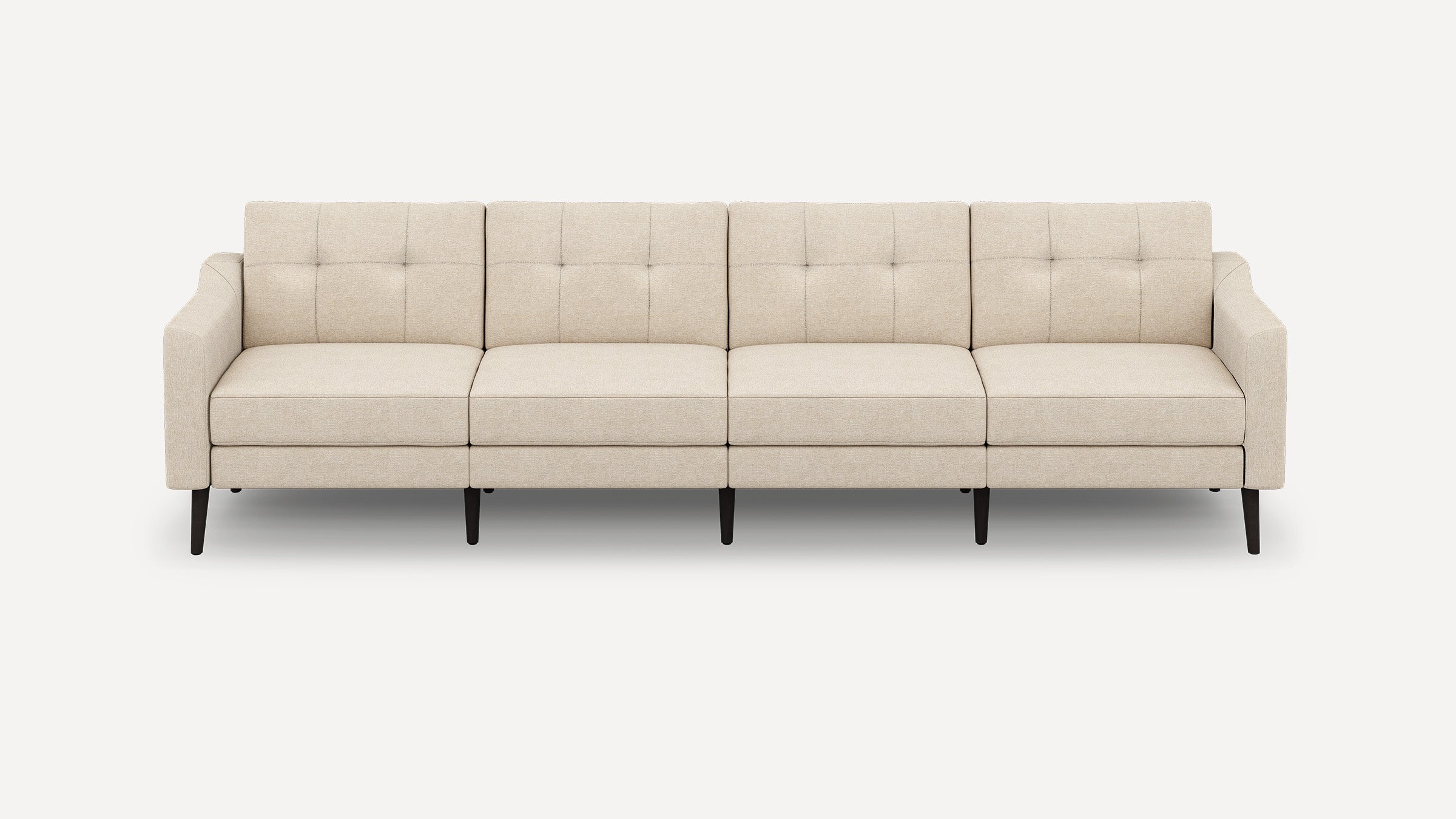Nomad Plus King Sofa - Georgia Clay - Performance Chenille / Ebony - Wood / Slope Arm