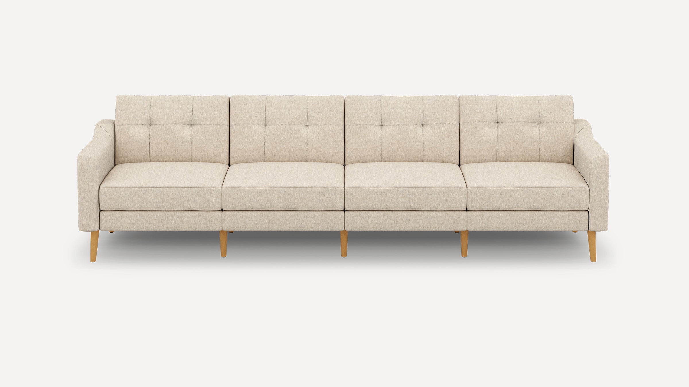 Nomad Plus King Sofa - Georgia Clay - Performance Chenille / Oak - Wood / Slope Arm
