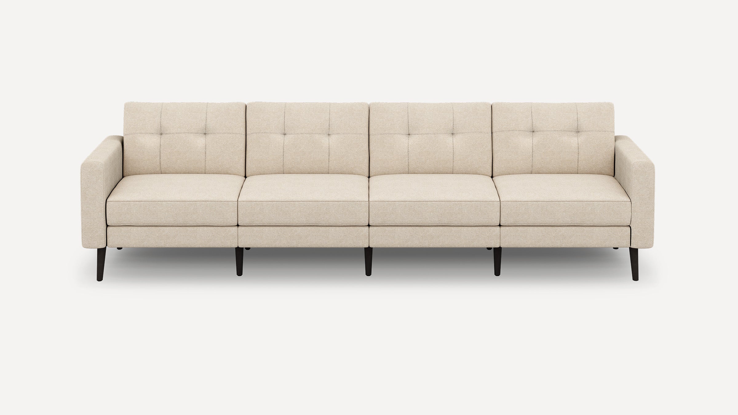 Nomad Plus King Sofa - Georgia Clay - Performance Chenille / Ebony - Wood / Block Arm