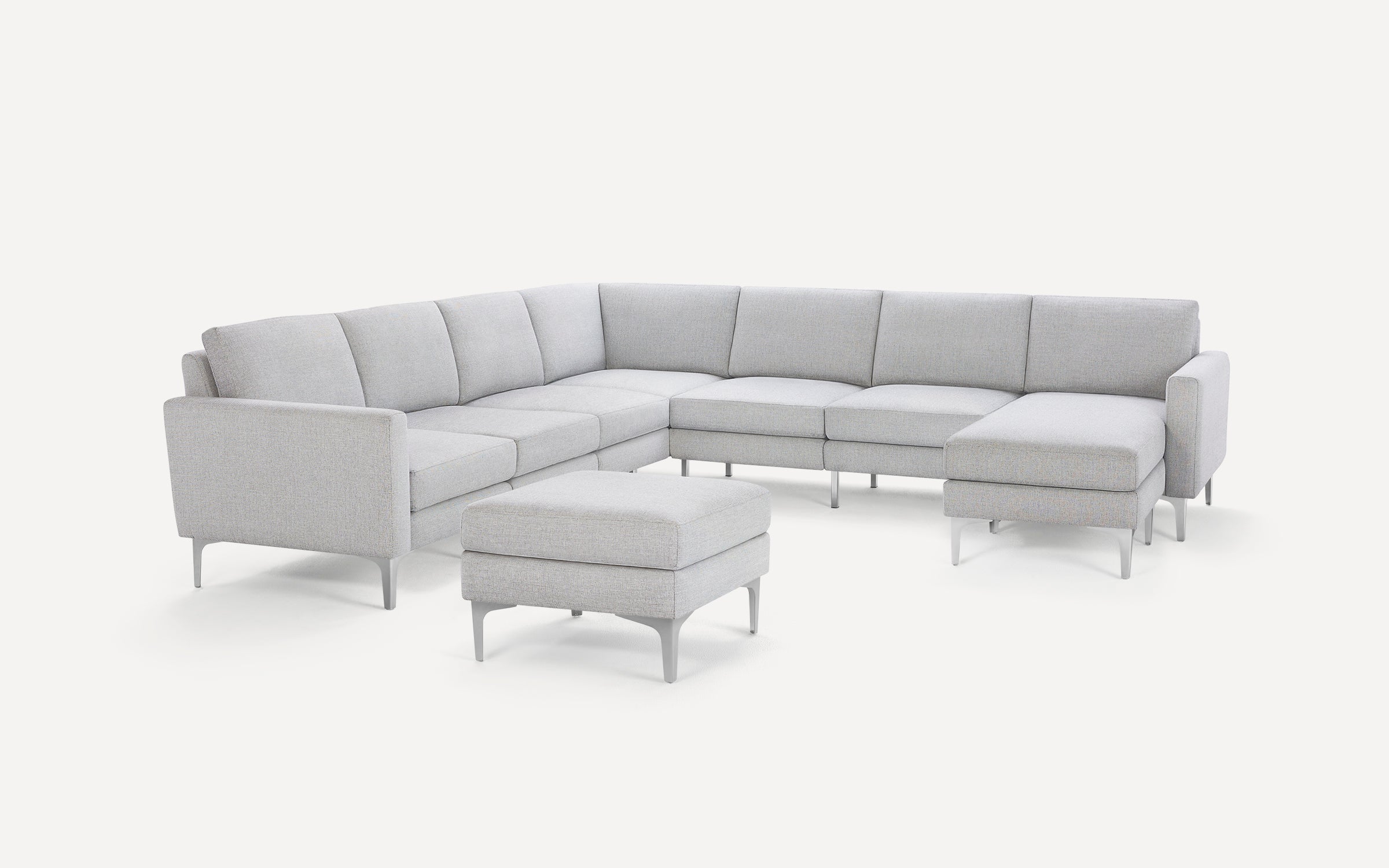 Nomad 7-Seat Corner Sectional with Chaise and Ottoman