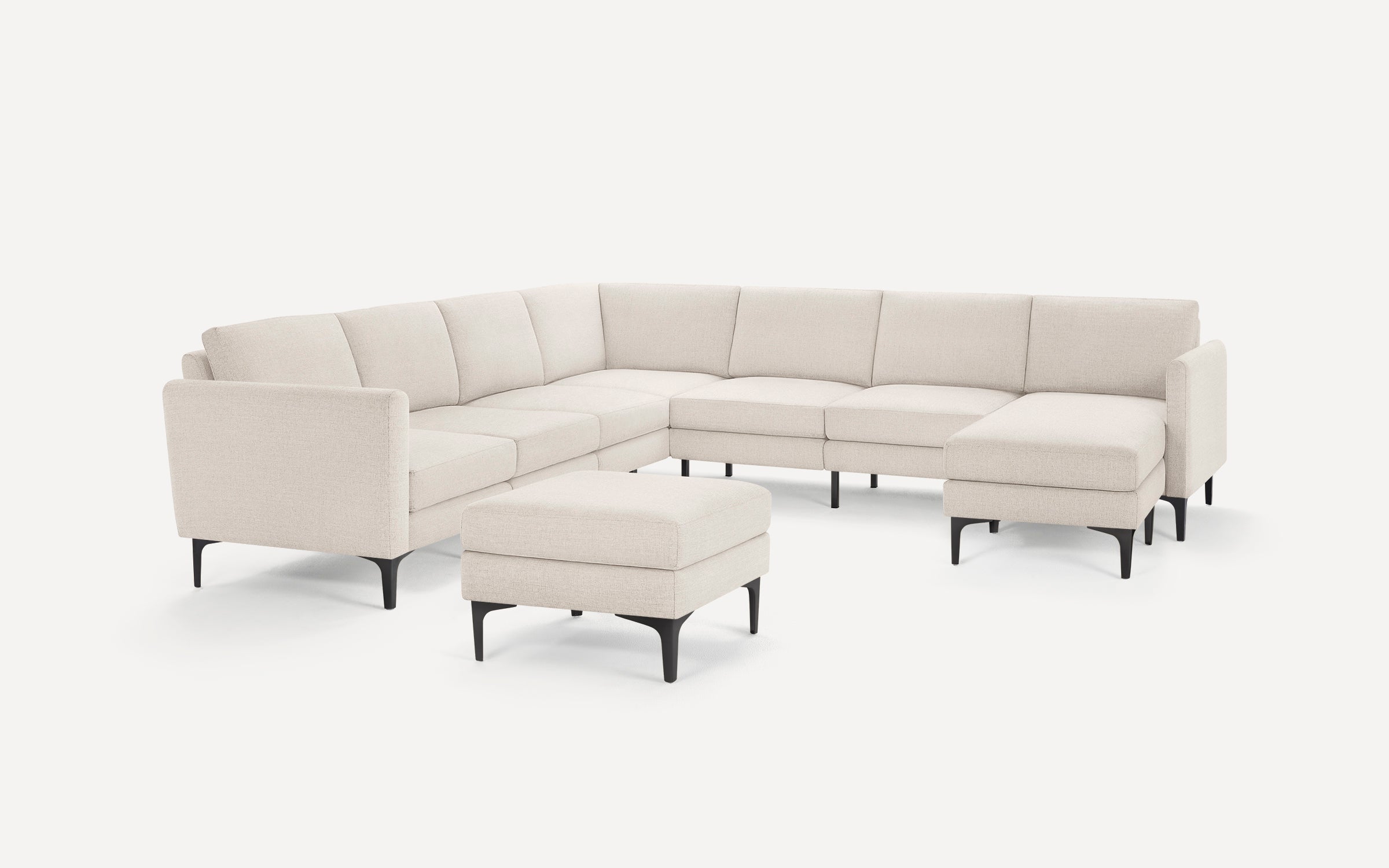 Nomad 7-Seat Corner Sectional with Chaise and Ottoman