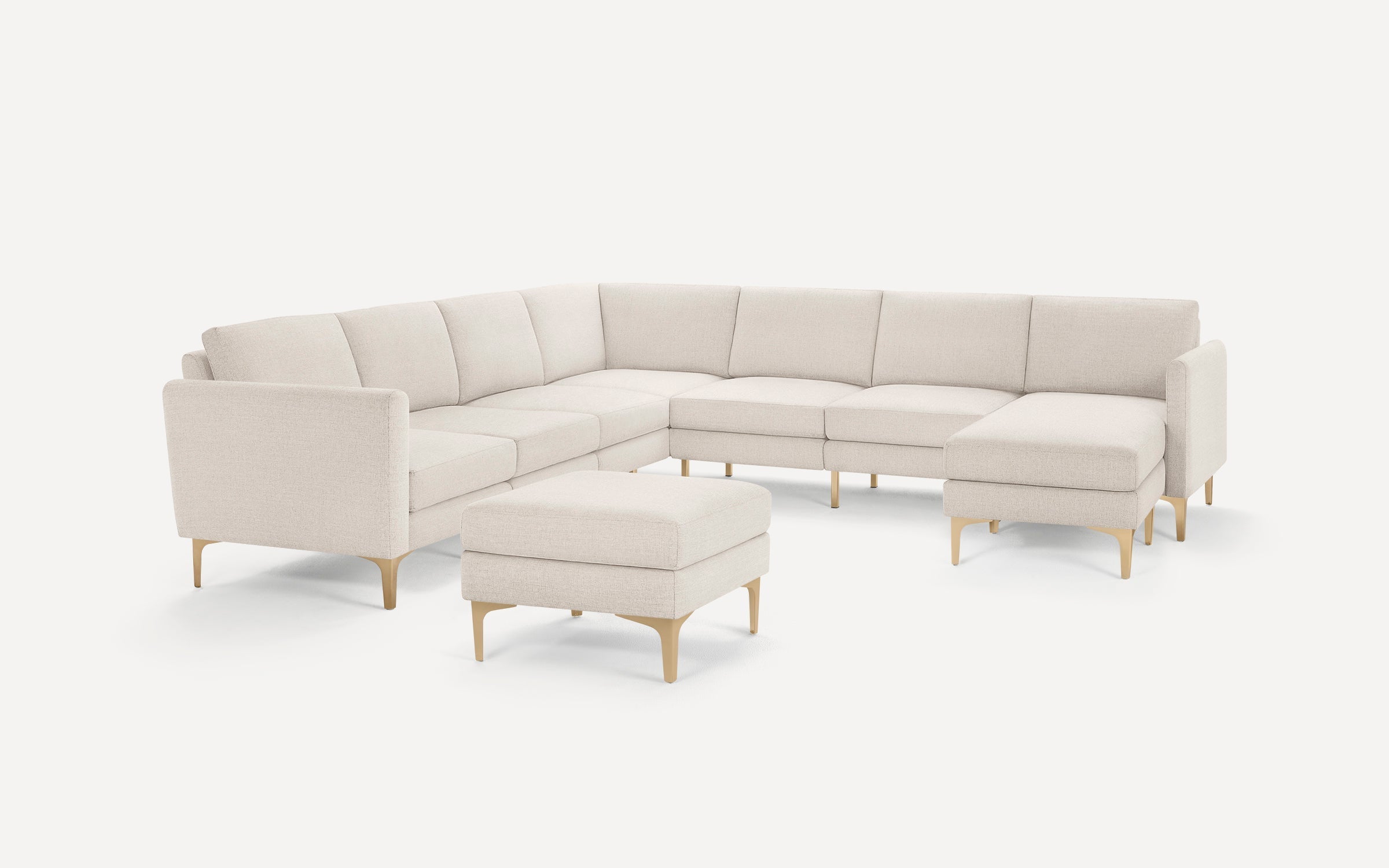 Nomad 7-Seat Corner Sectional with Chaise and Ottoman