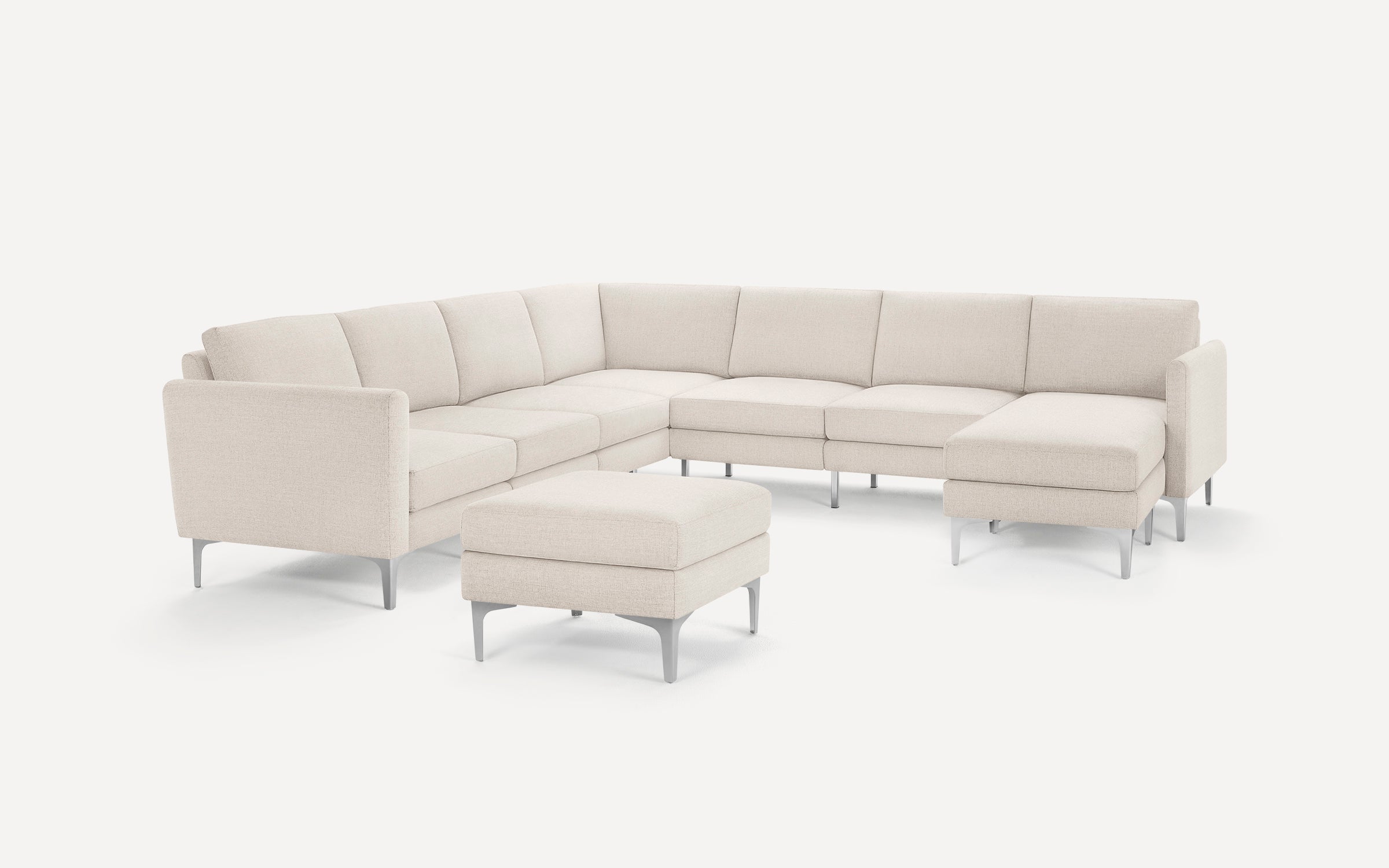 Nomad 7-Seat Corner Sectional with Chaise and Ottoman
