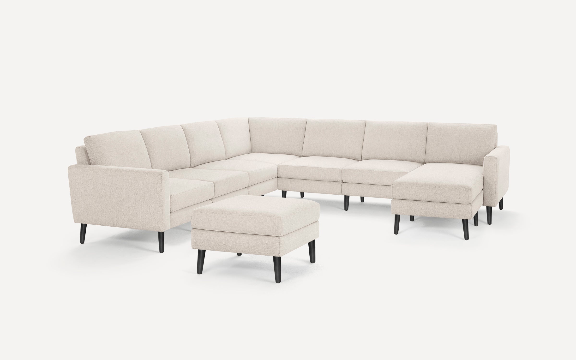 Nomad 7-Seat Corner Sectional with Chaise and Ottoman