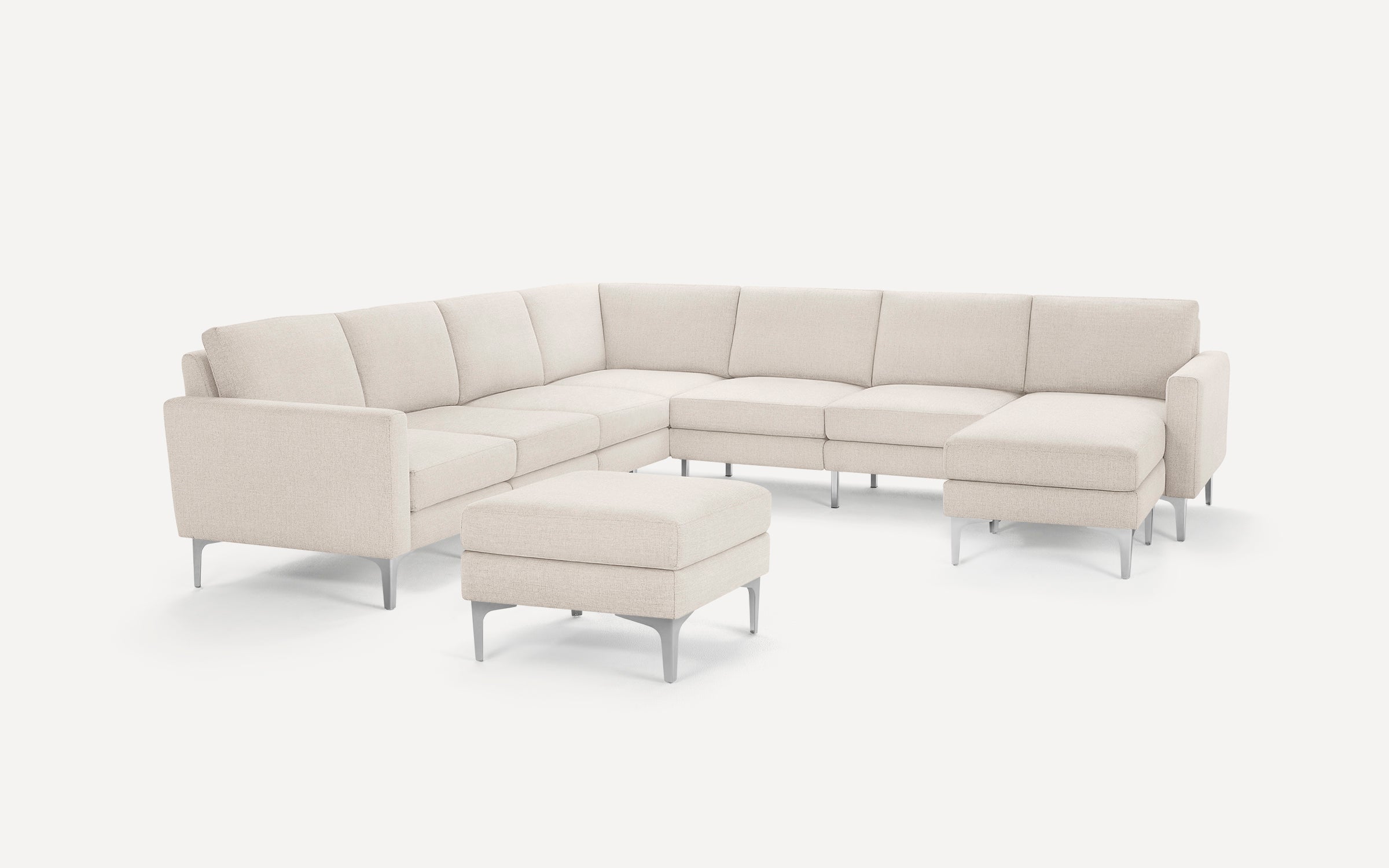 Nomad 7-Seat Corner Sectional with Chaise and Ottoman