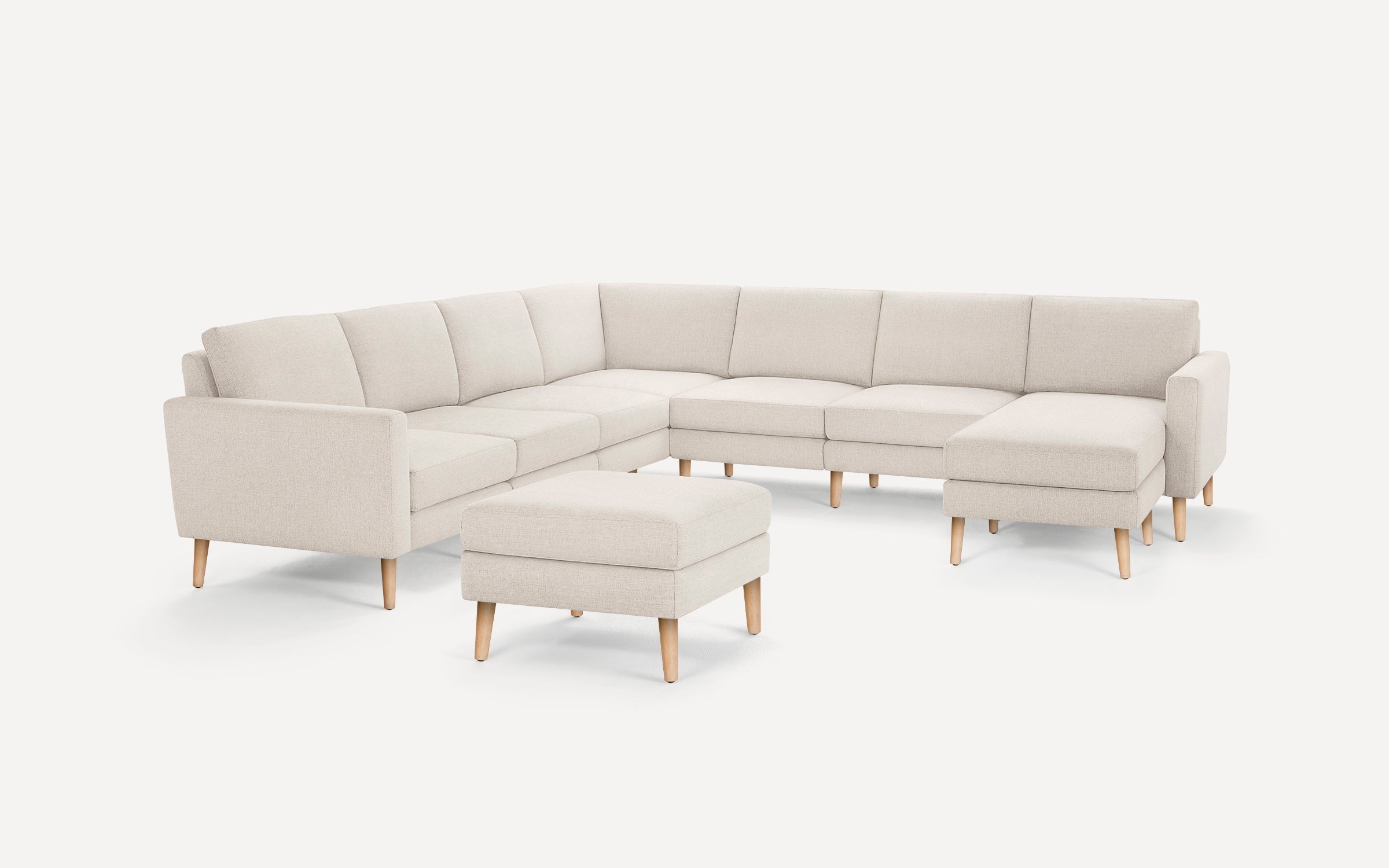 Nomad 7-Seat Corner Sectional with Chaise and Ottoman