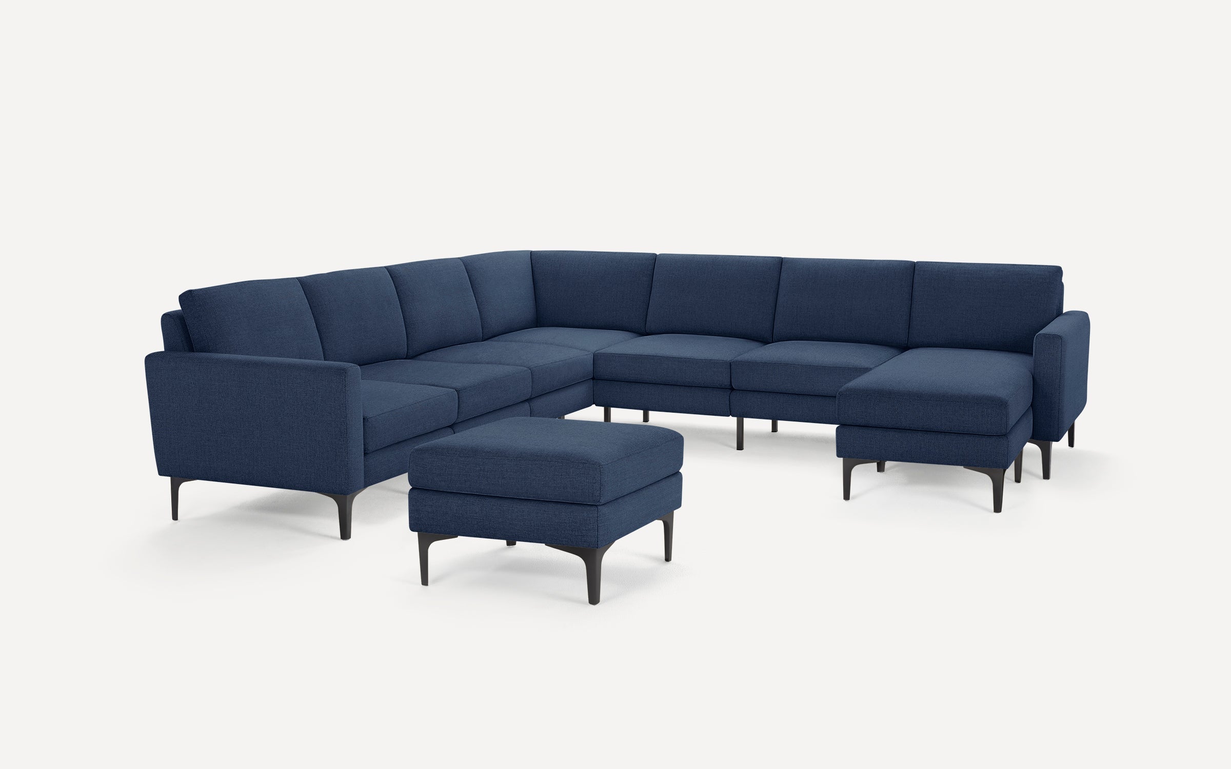 Nomad 7-Seat Corner Sectional with Chaise and Ottoman