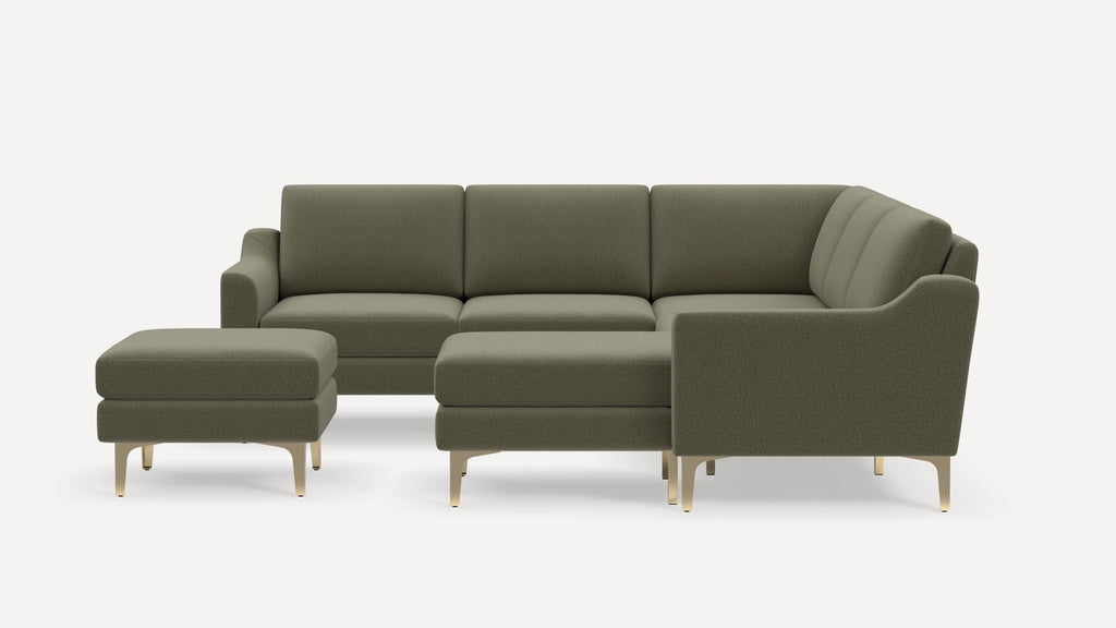 Nomad Plus 5-Seat Corner Sectional with Chaise and Ottoman