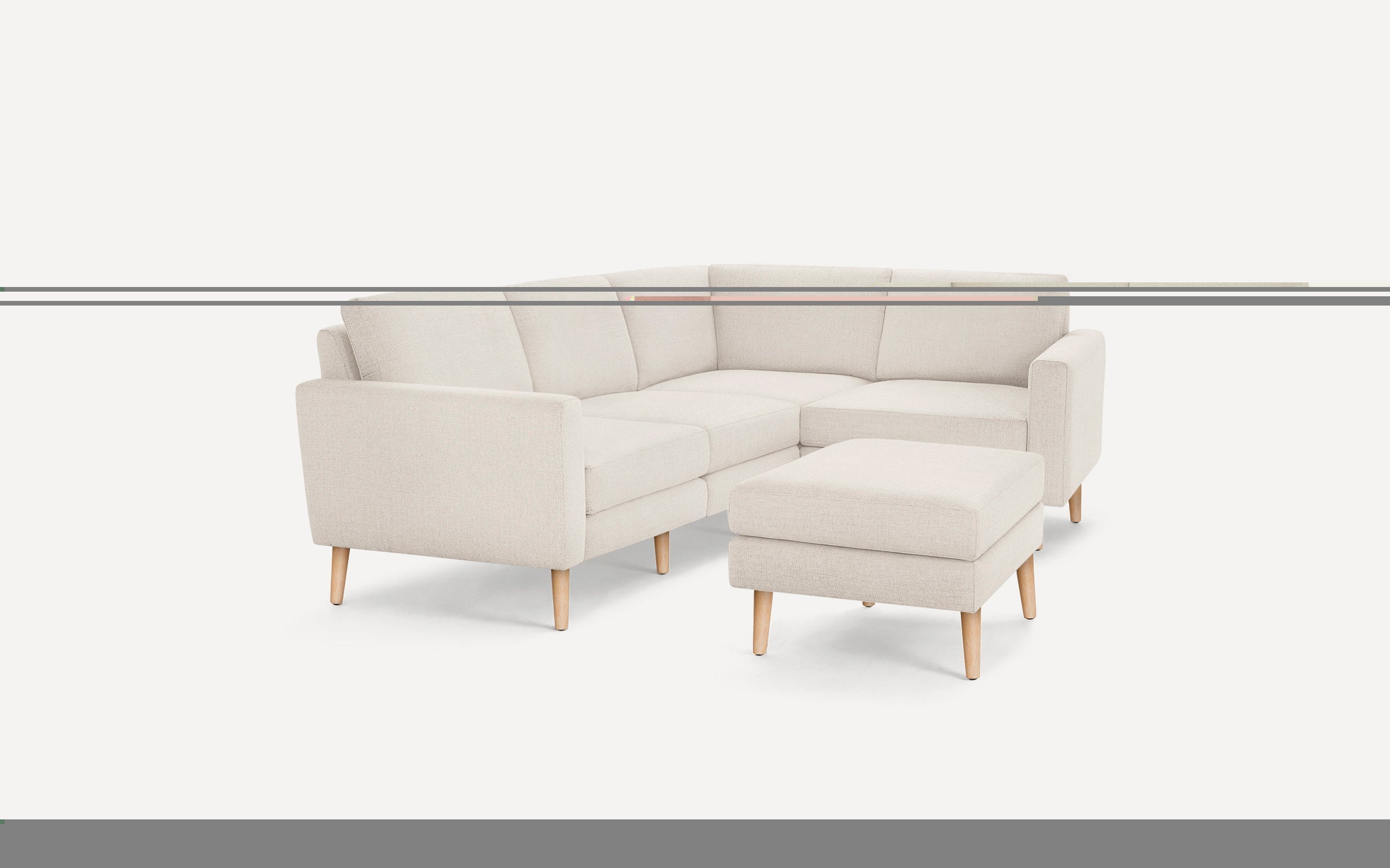 Nomad 4-Seat Corner Sectional with Ottoman