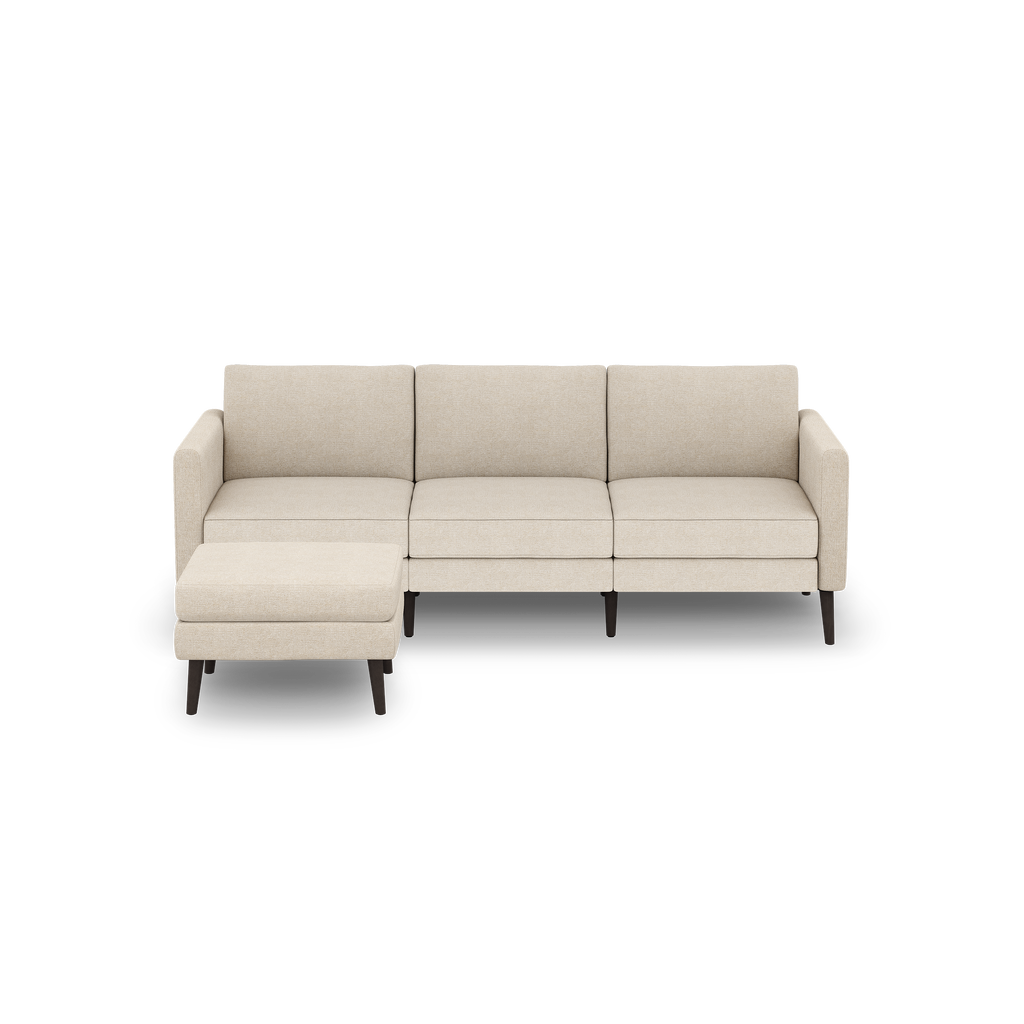 Nomad Sofa with Ottoman - Georgia Clay - Performance Chenille / Ebony - Wood / Arch
