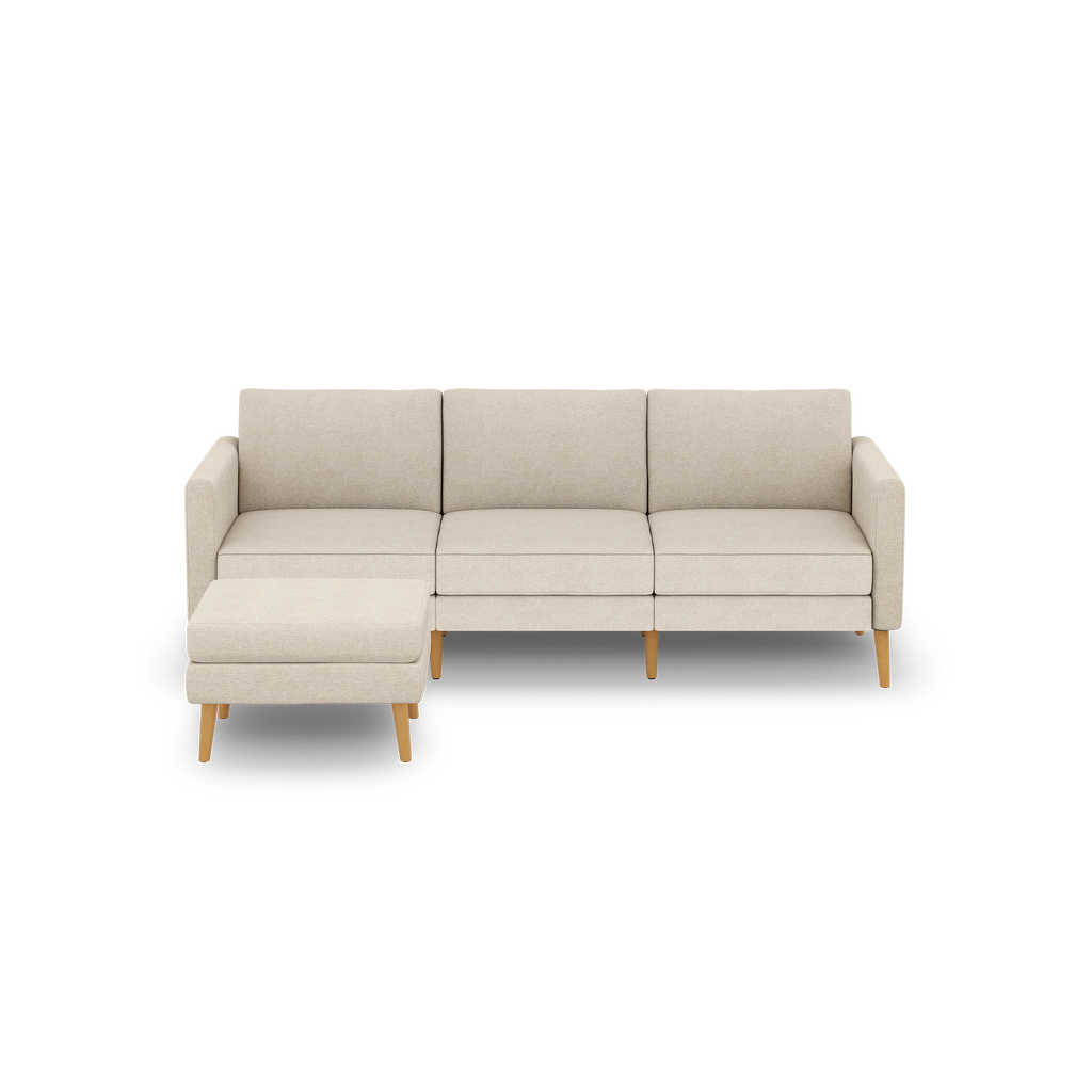 Nomad Sofa with Ottoman - Georgia Clay - Performance Chenille / Oak - Wood / Arch