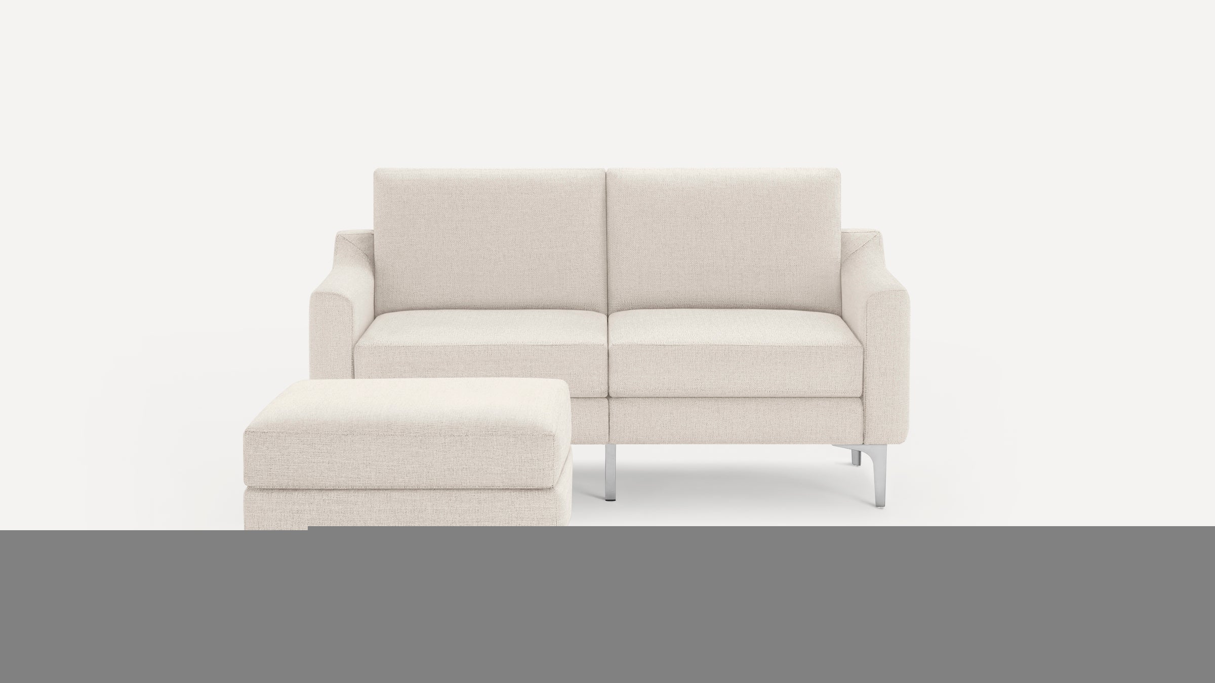 Nomad Loveseat with Ottoman