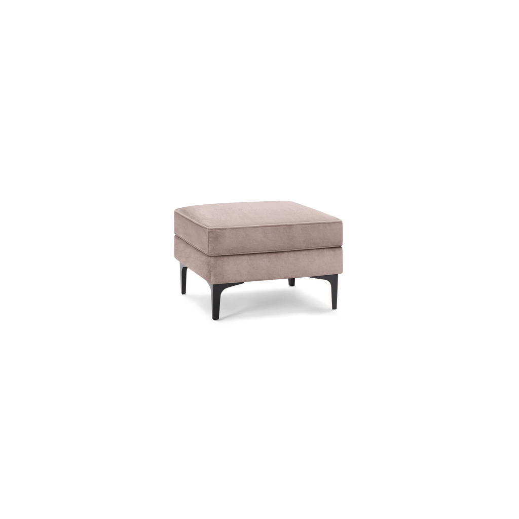 Nomad Velvet Ottoman - Dusk - Performance Velvet / Black - Metal
