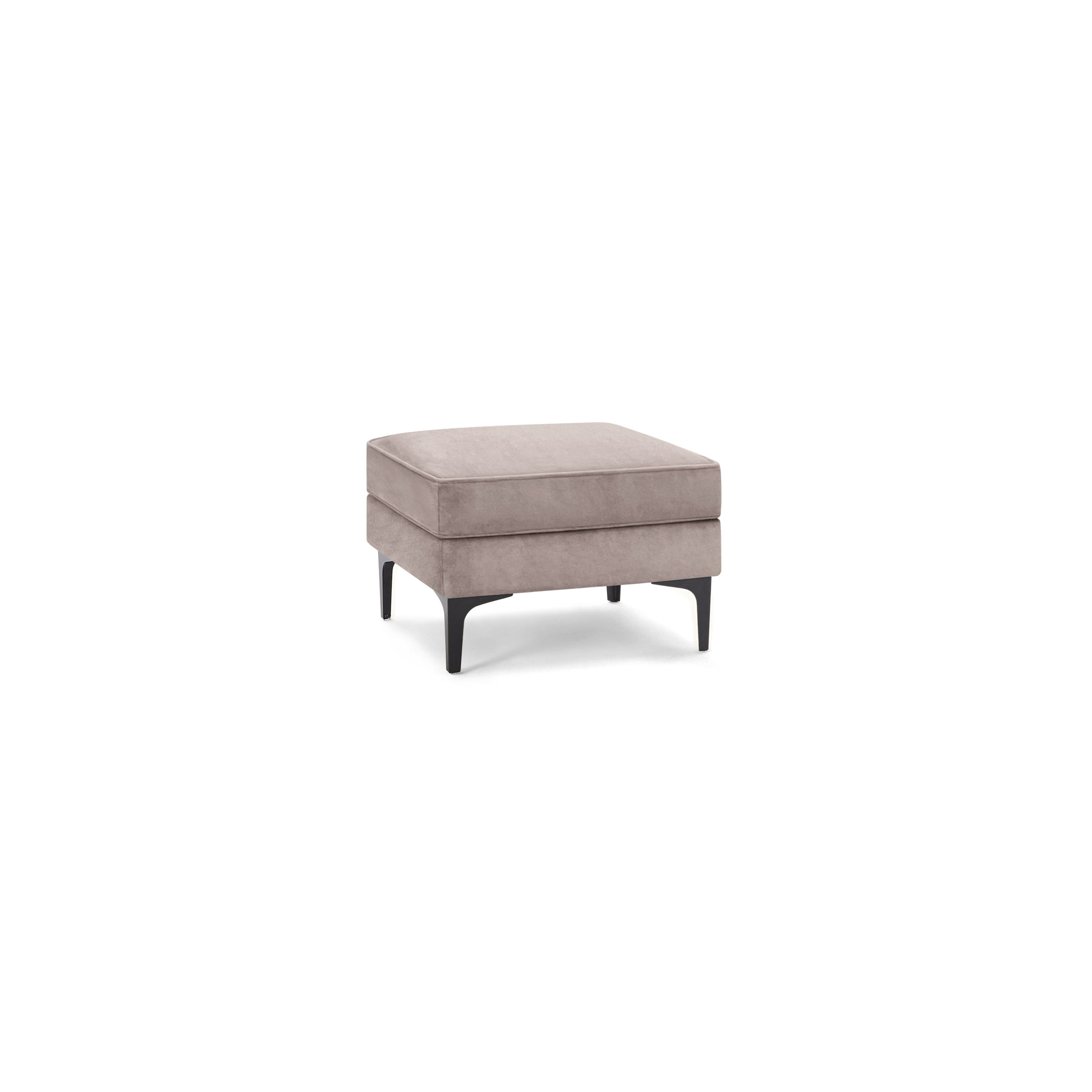 Nomad Velvet Ottoman - Dusk - Performance Velvet / Black - Metal