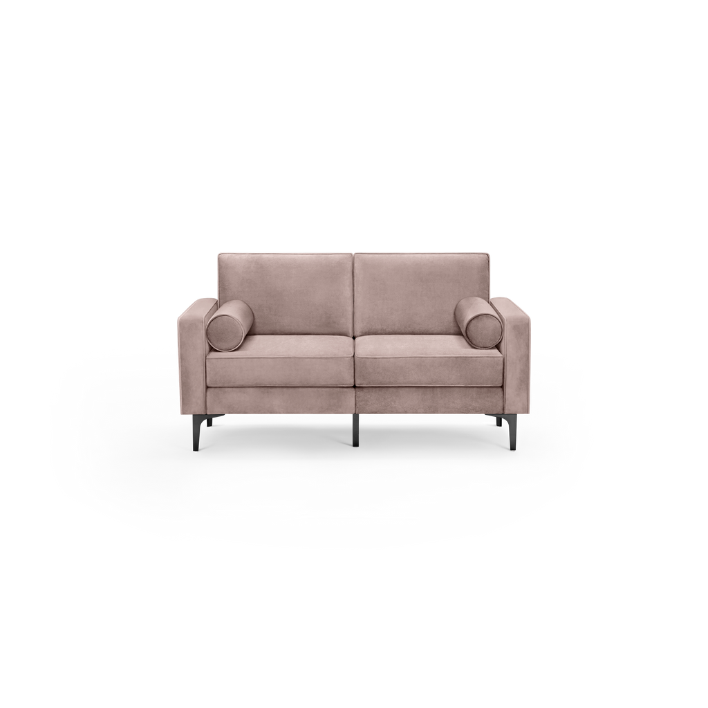 Nomad Velvet Loveseat - Dusk - Performance Velvet / Black - Metal
