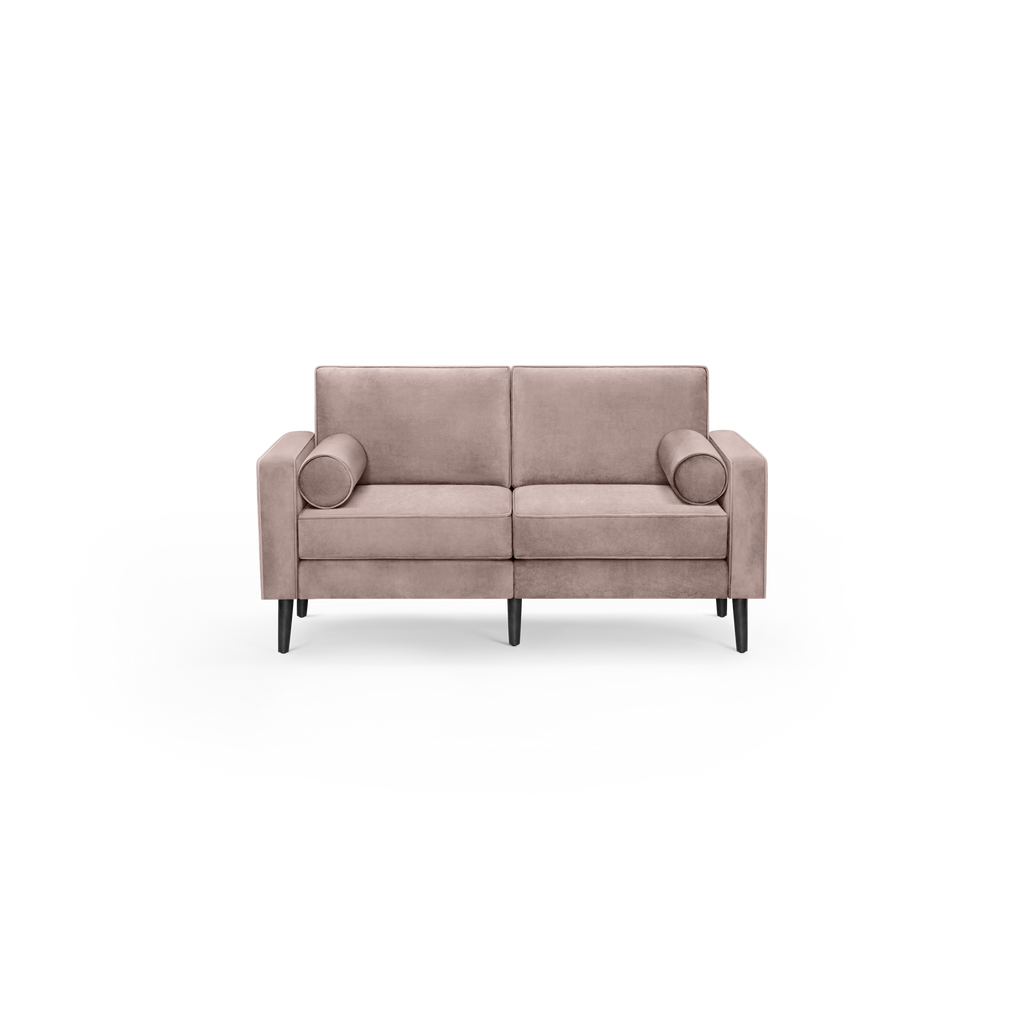 Nomad Velvet Loveseat - Dusk - Performance Velvet / Ebony - Wood