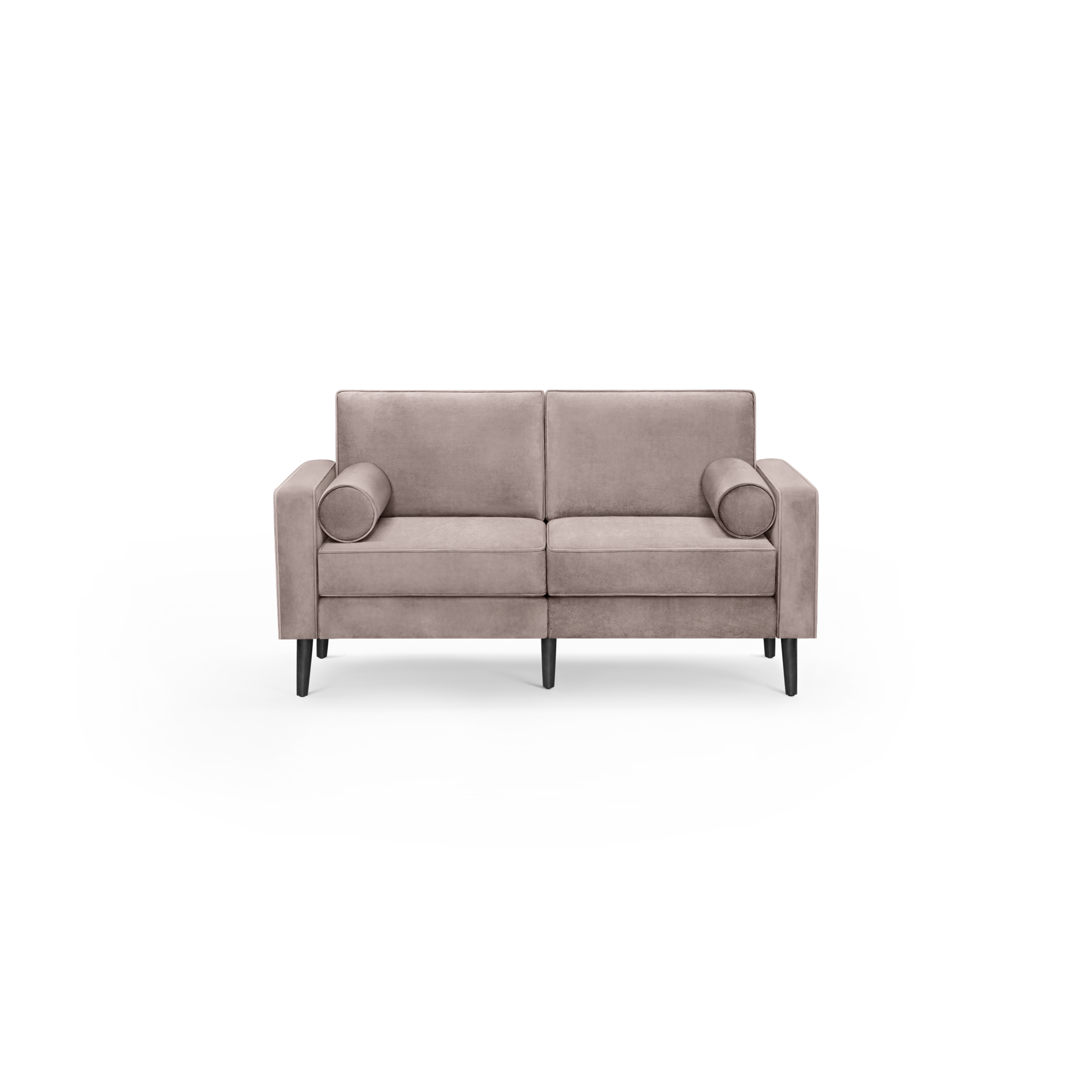 Nomad Velvet Loveseat - Dusk - Performance Velvet / Ebony - Wood