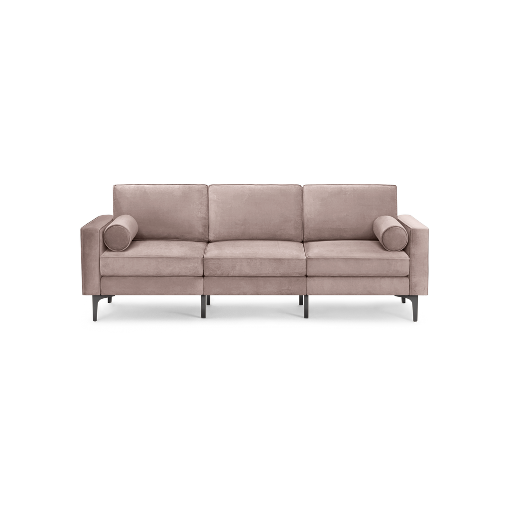 Nomad Velvet Sofa - Dusk - Performance Velvet / Black - Metal