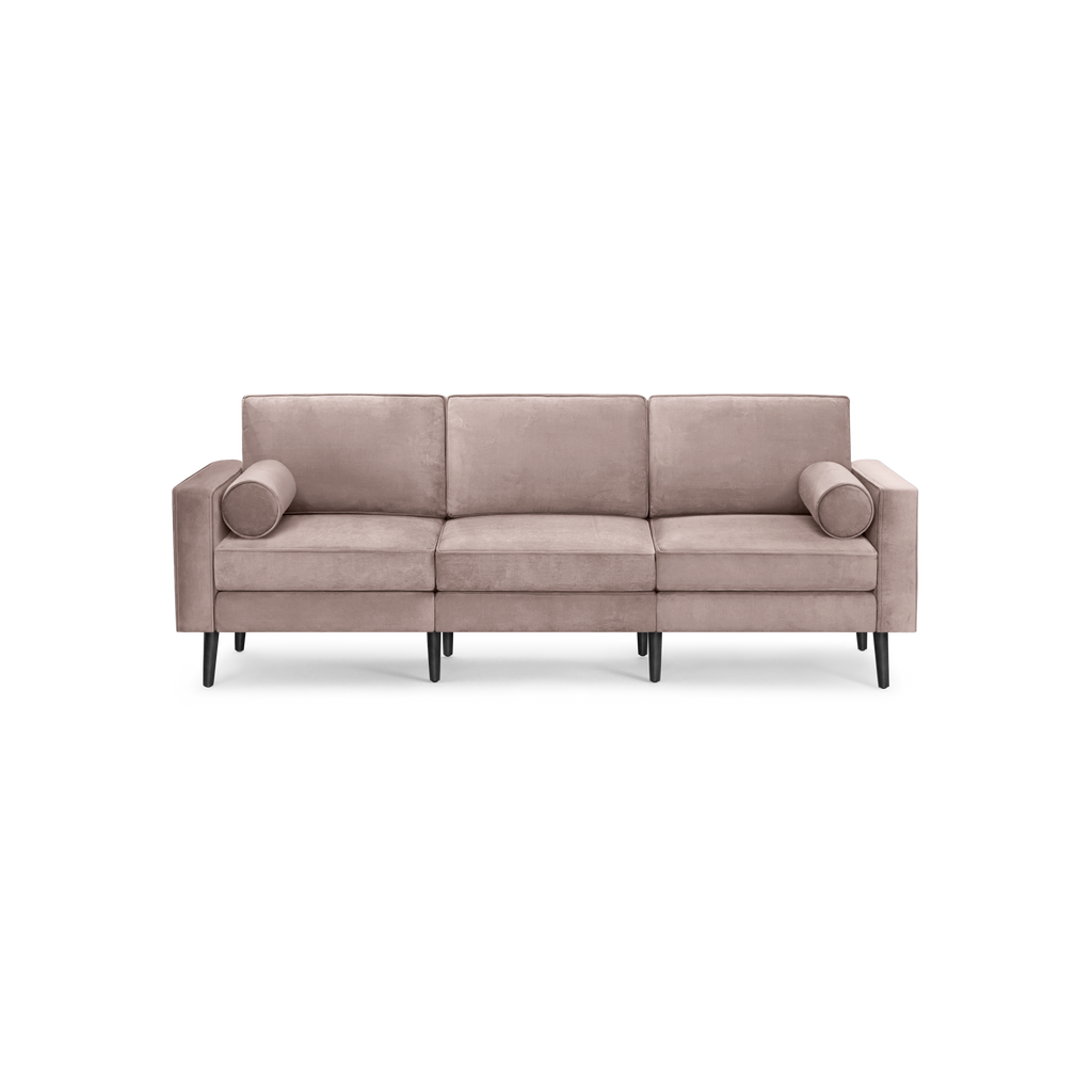 Nomad Velvet Sofa - Dusk - Performance Velvet / Ebony - Wood