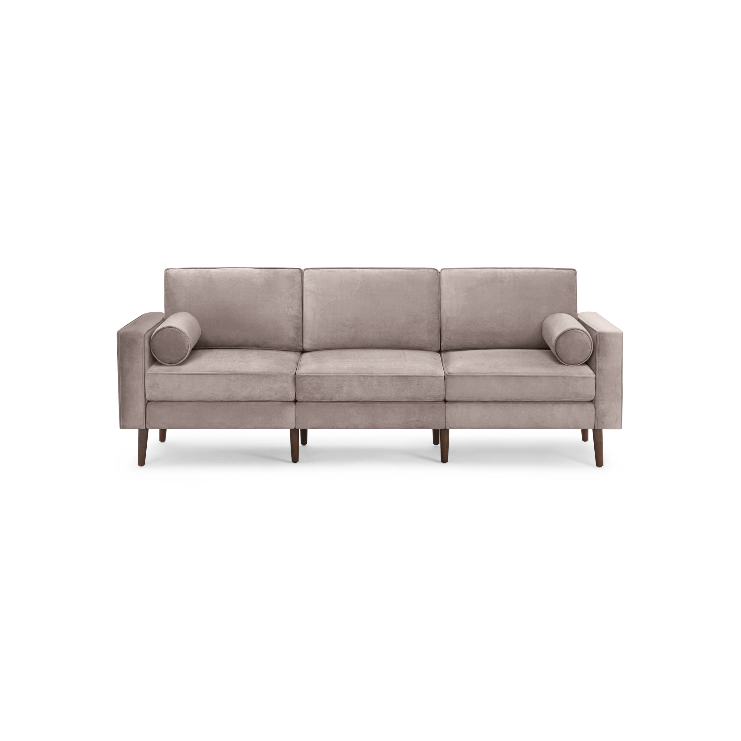 Nomad Velvet Sofa - Dusk - Performance Velvet / Walnut - Wood