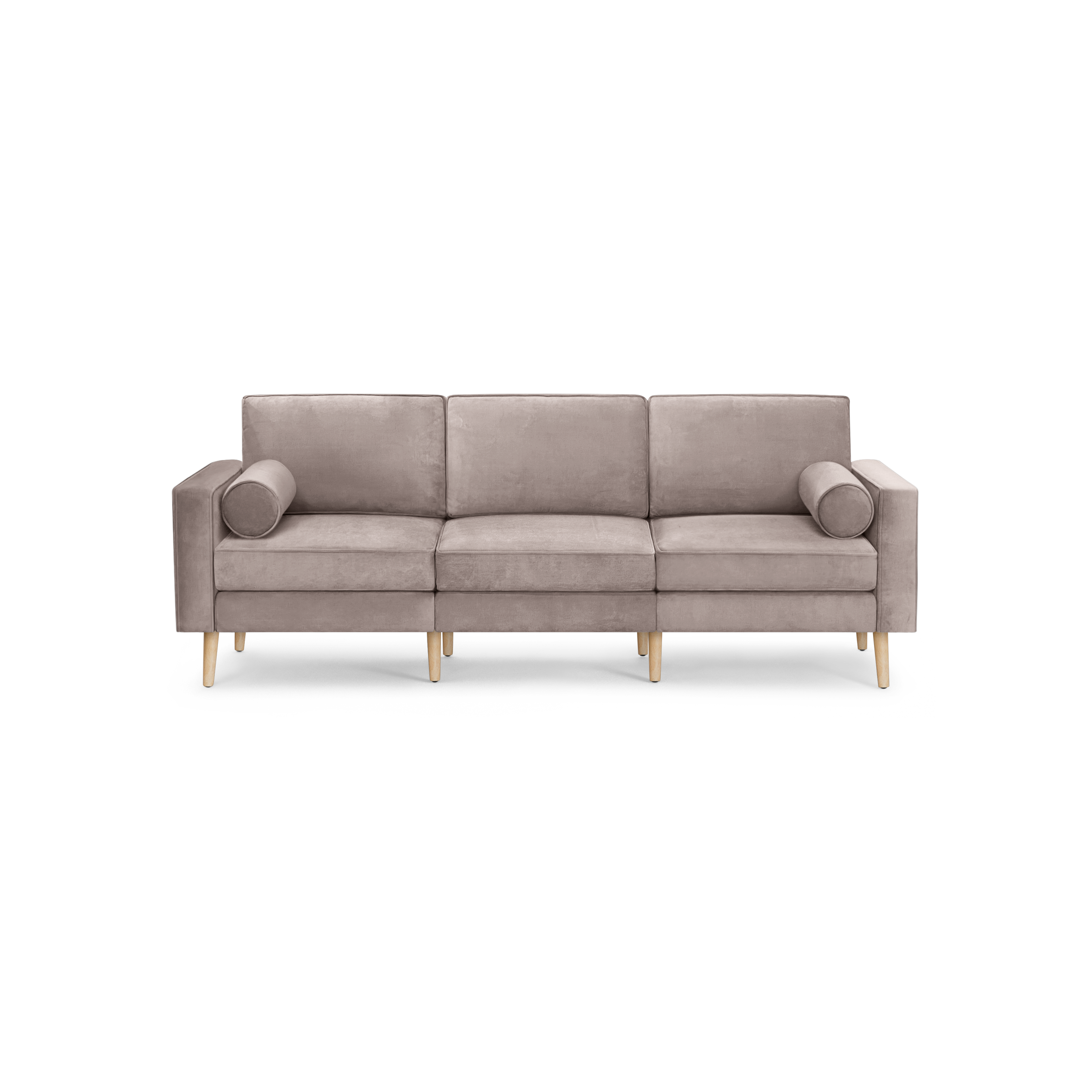 Nomad Velvet Sofa - Dusk - Performance Velvet / Oak - Wood