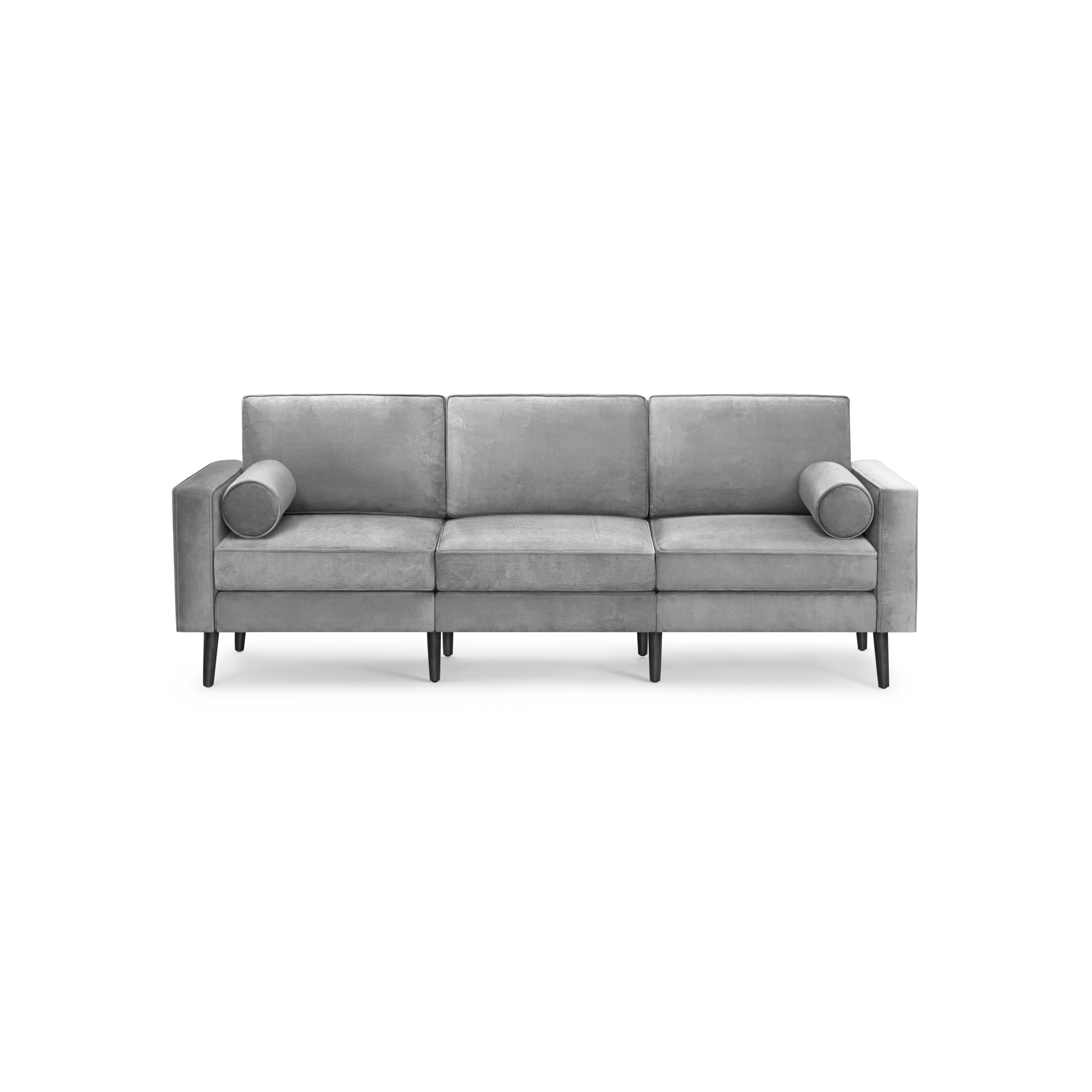 Nomad Velvet Sofa - Feather - Performance Velvet / Ebony - Wood
