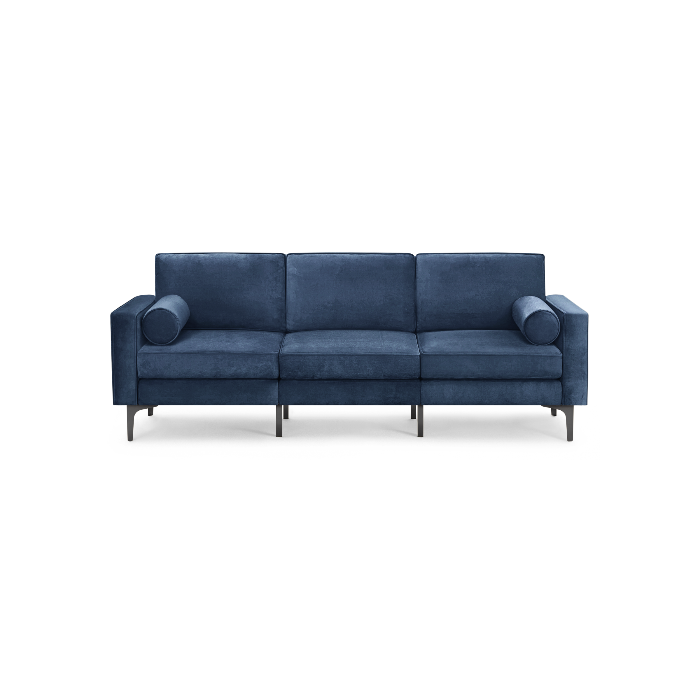 Nomad Velvet Sofa - Midnight - Performance Velvet / Black - Metal
