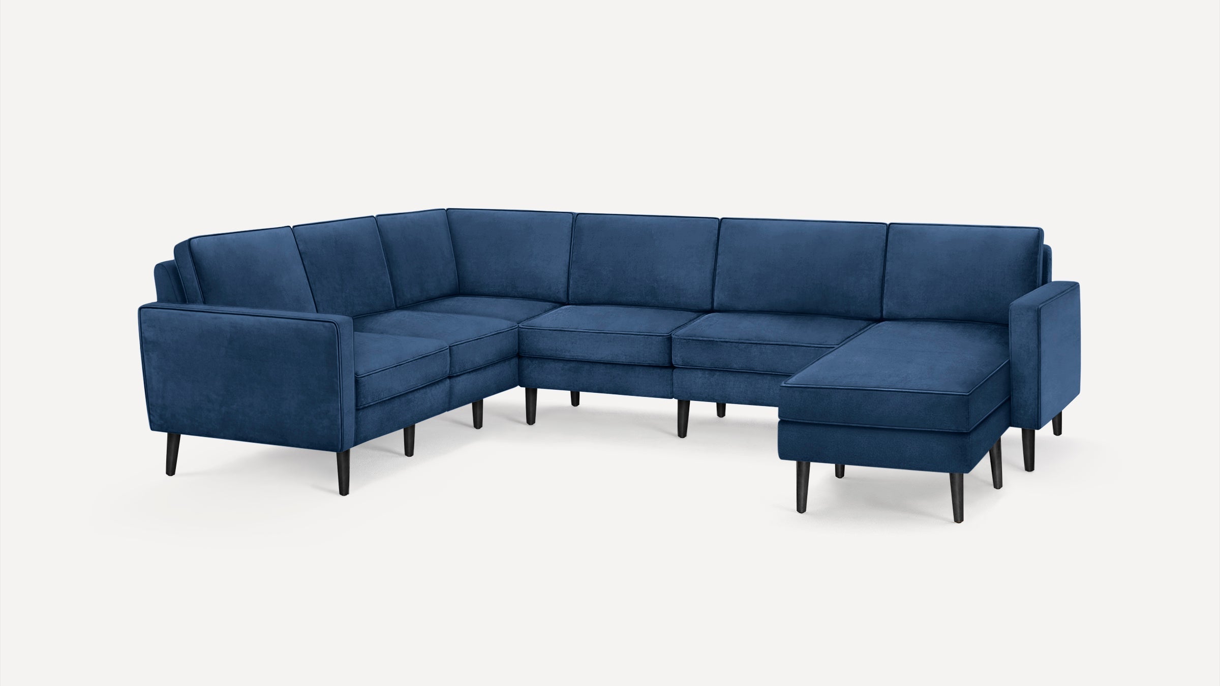 Nomad Velvet 6-Seat Corner Sectional with Reversible Chaise