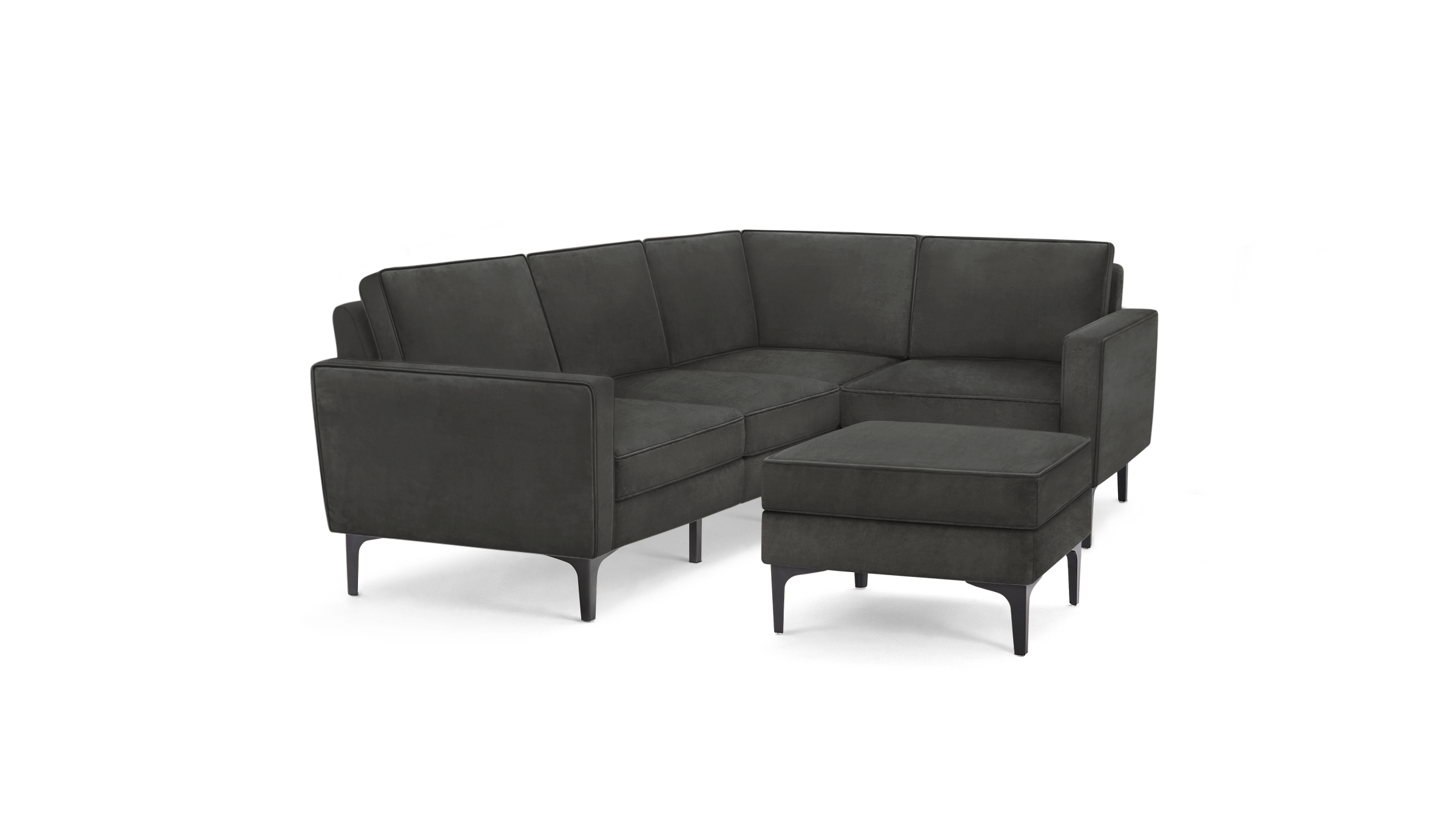 modern l - shaped sectional sofa with sleek lines and sleek lines, this l - shaped sectional sofa features a sleek, modern design