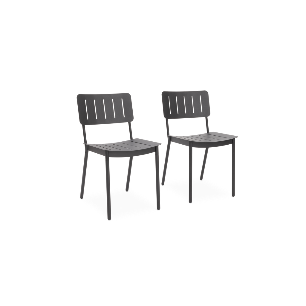 Relay Outdoor Dining Chairs (Set of 2) - Shale