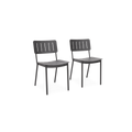 Relay Outdoor Dining Chairs (Set of 2) - Shale