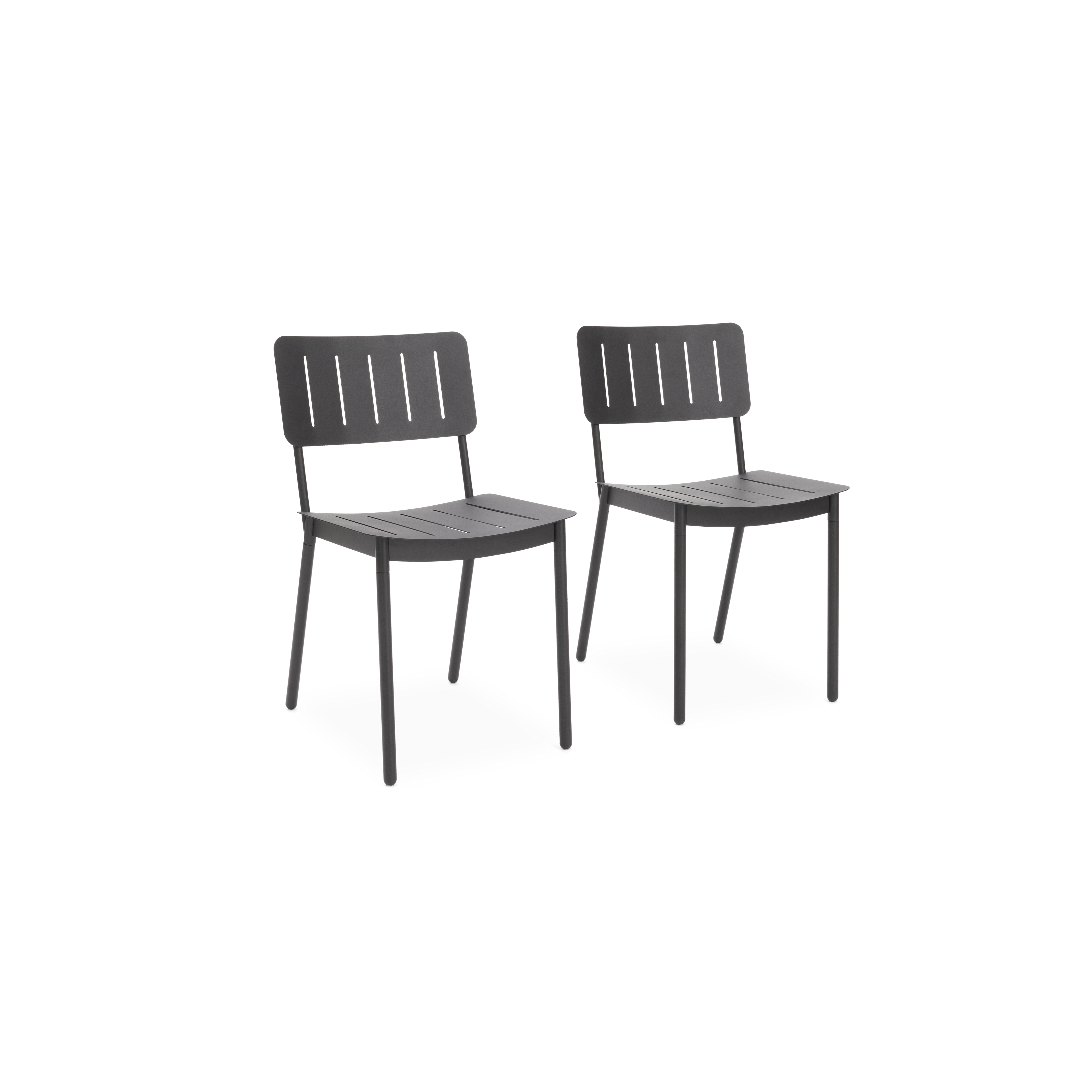 Relay Outdoor Dining Chairs (Set of 2) - Shale