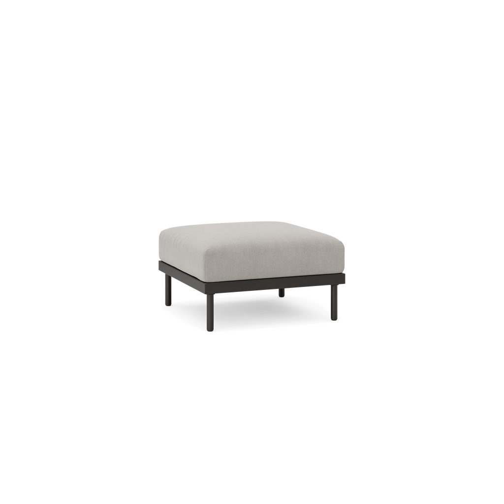 Relay Outdoor Ottoman - Shale