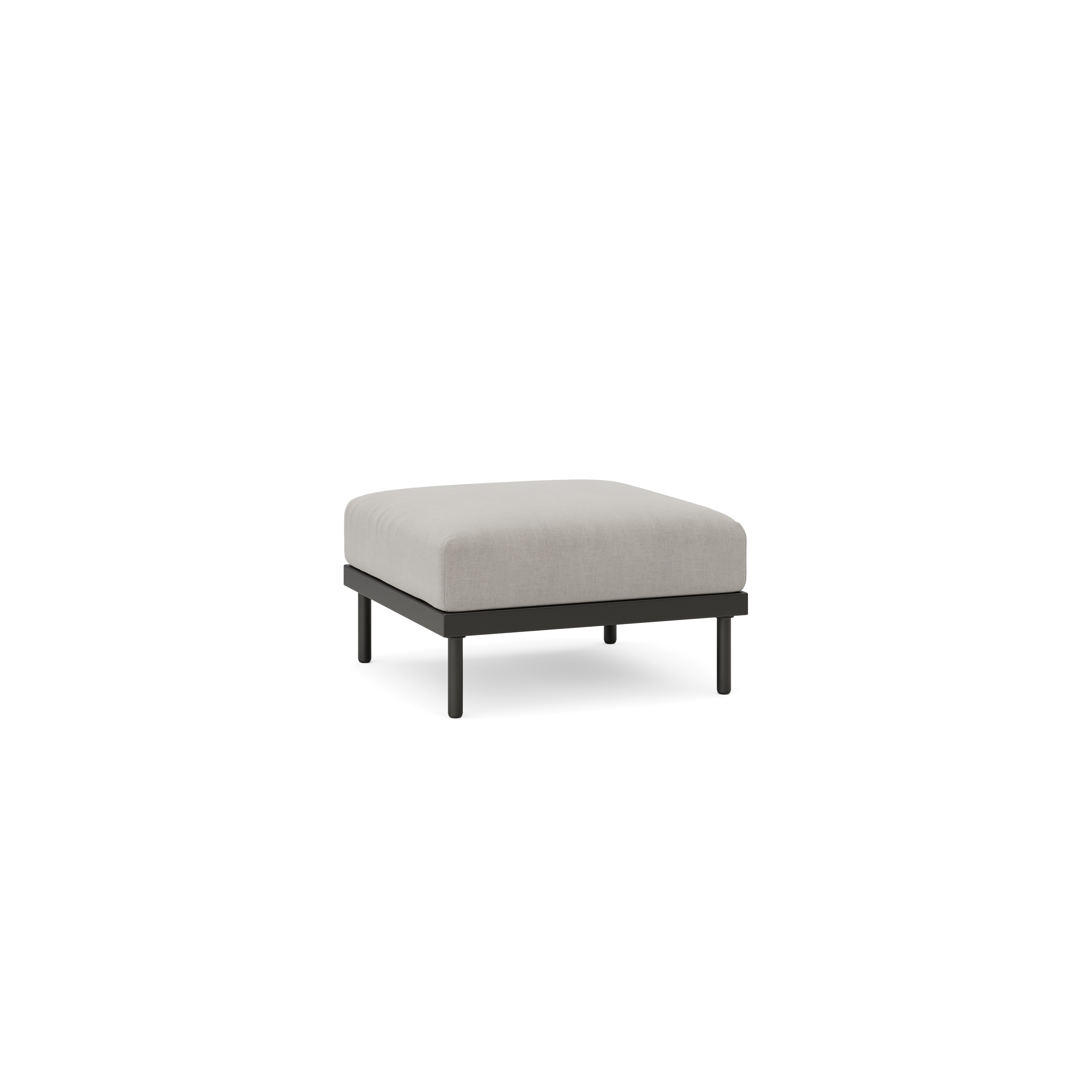 Relay Outdoor Ottoman - Shale
