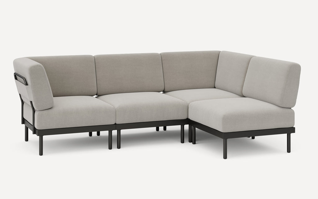 Relay Outdoor 4-Piece One Arm Sectional