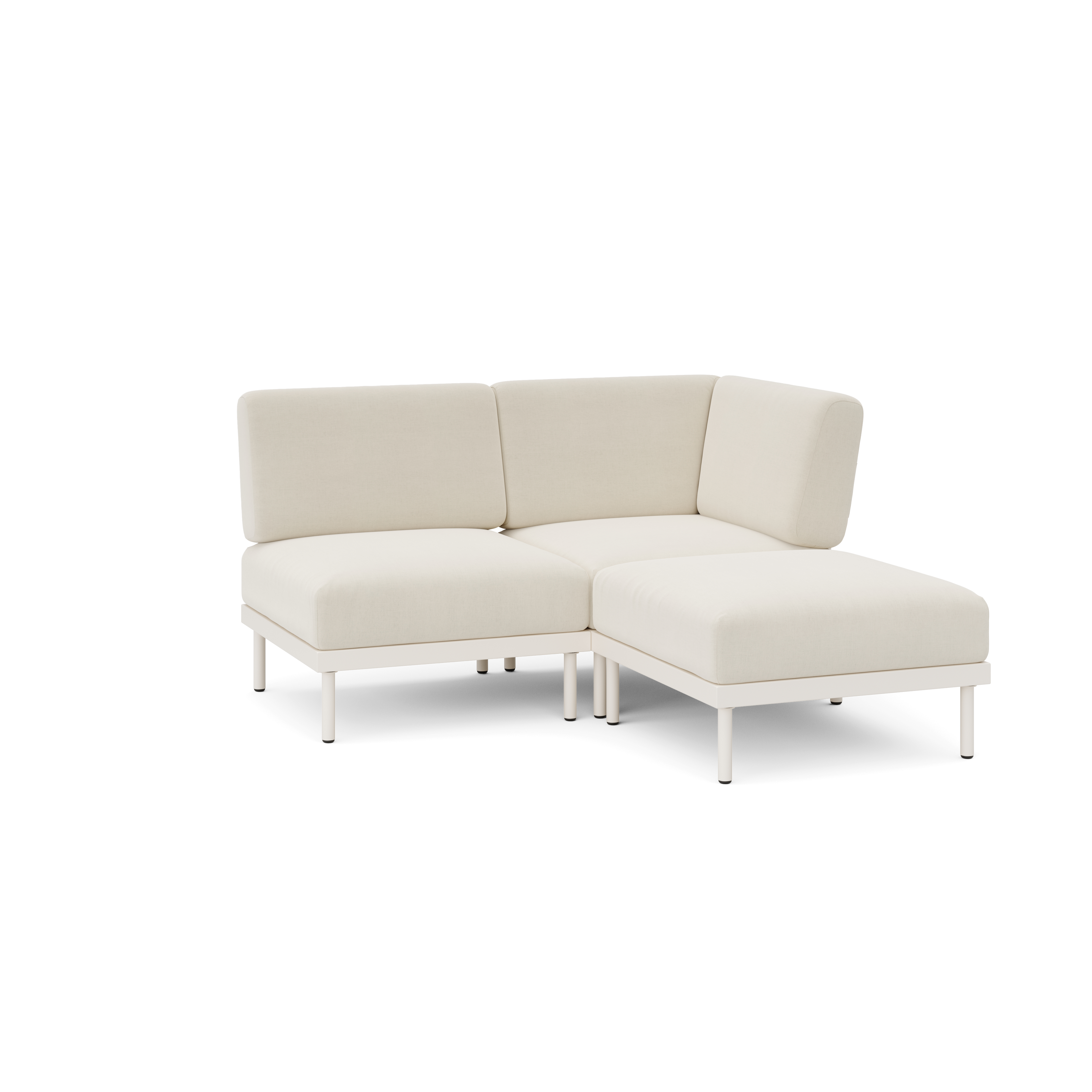Relay Outdoor 3-Piece Open Sectional - Salt