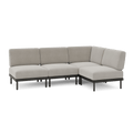 Relay Outdoor 4-Piece Armless Sectional - Shale