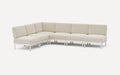 ZZZ-Relay Outdoor 6-Piece Armless Sectional