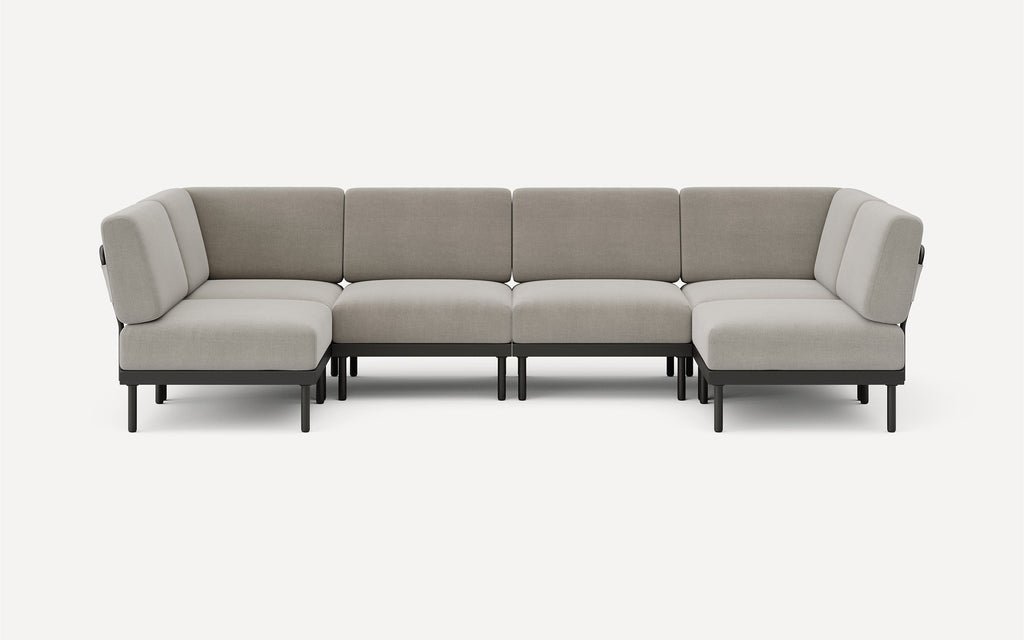 Relay Outdoor 6-Piece Open U Sectional