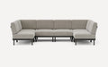 Relay Outdoor 6-Piece Open U Sectional