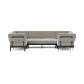 Relay Outdoor 6-Piece U Sectional - Shale