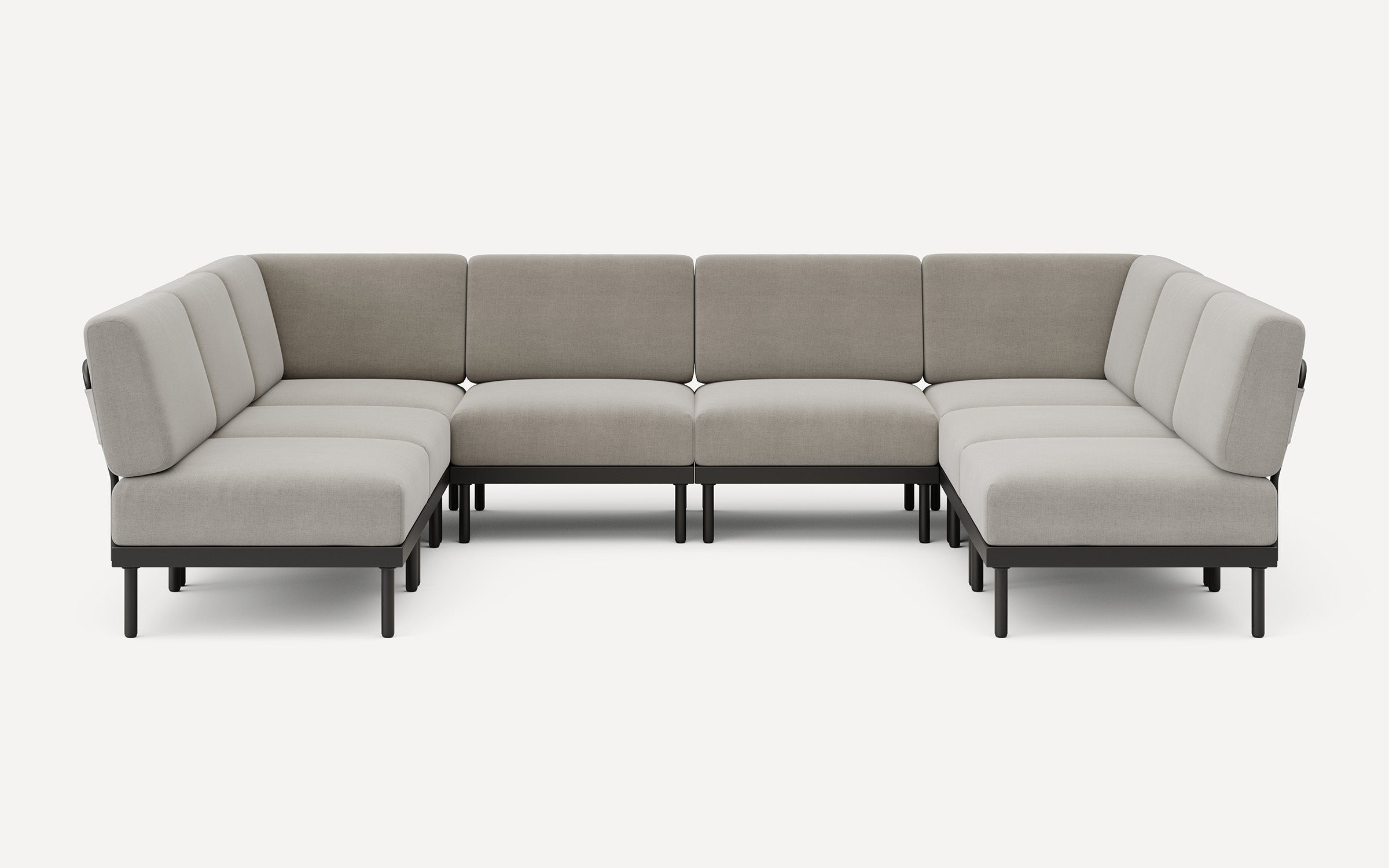 Relay Outdoor 8-Piece Armless U Sectional