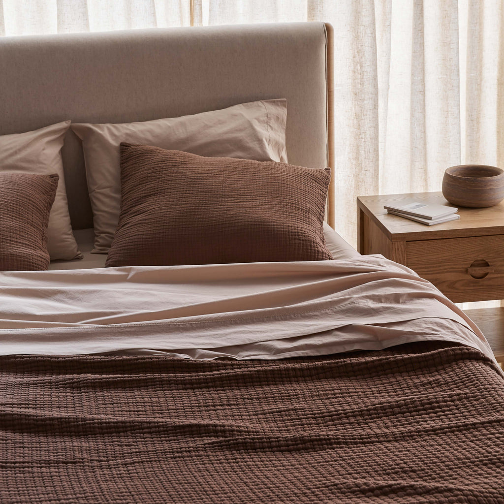 Stonewashed Organic Cotton Percale Sheet Set