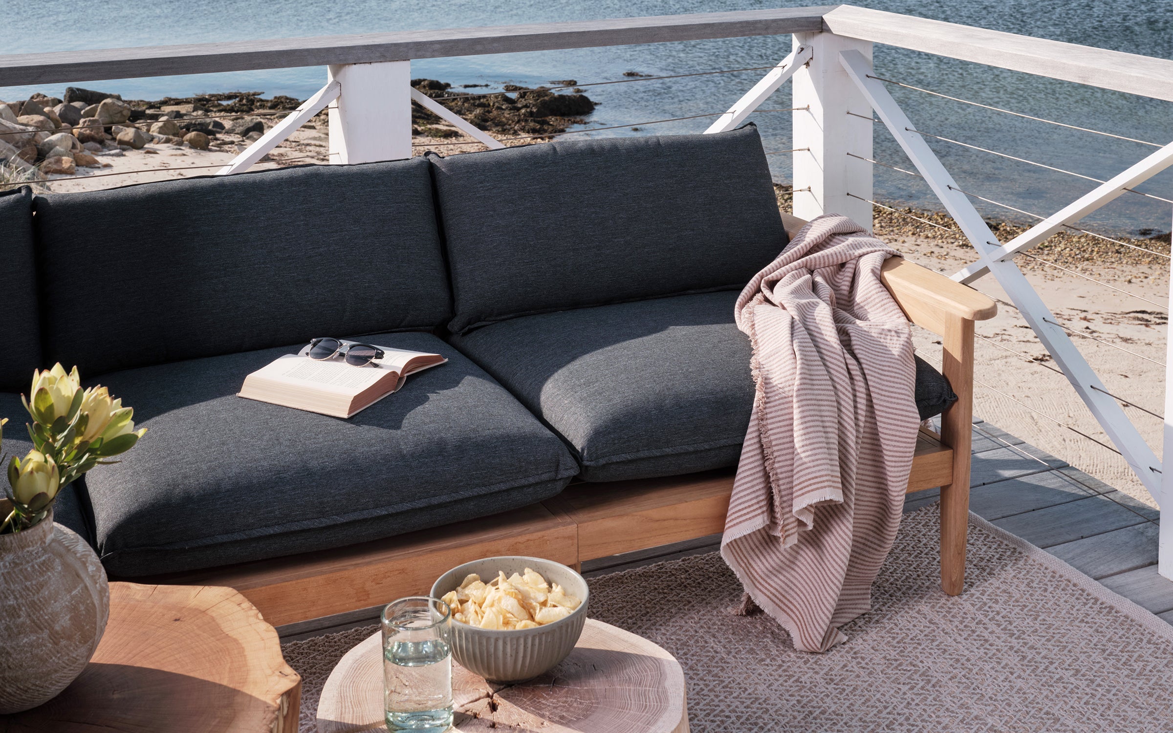 Dunes Outdoor Teak Side Table