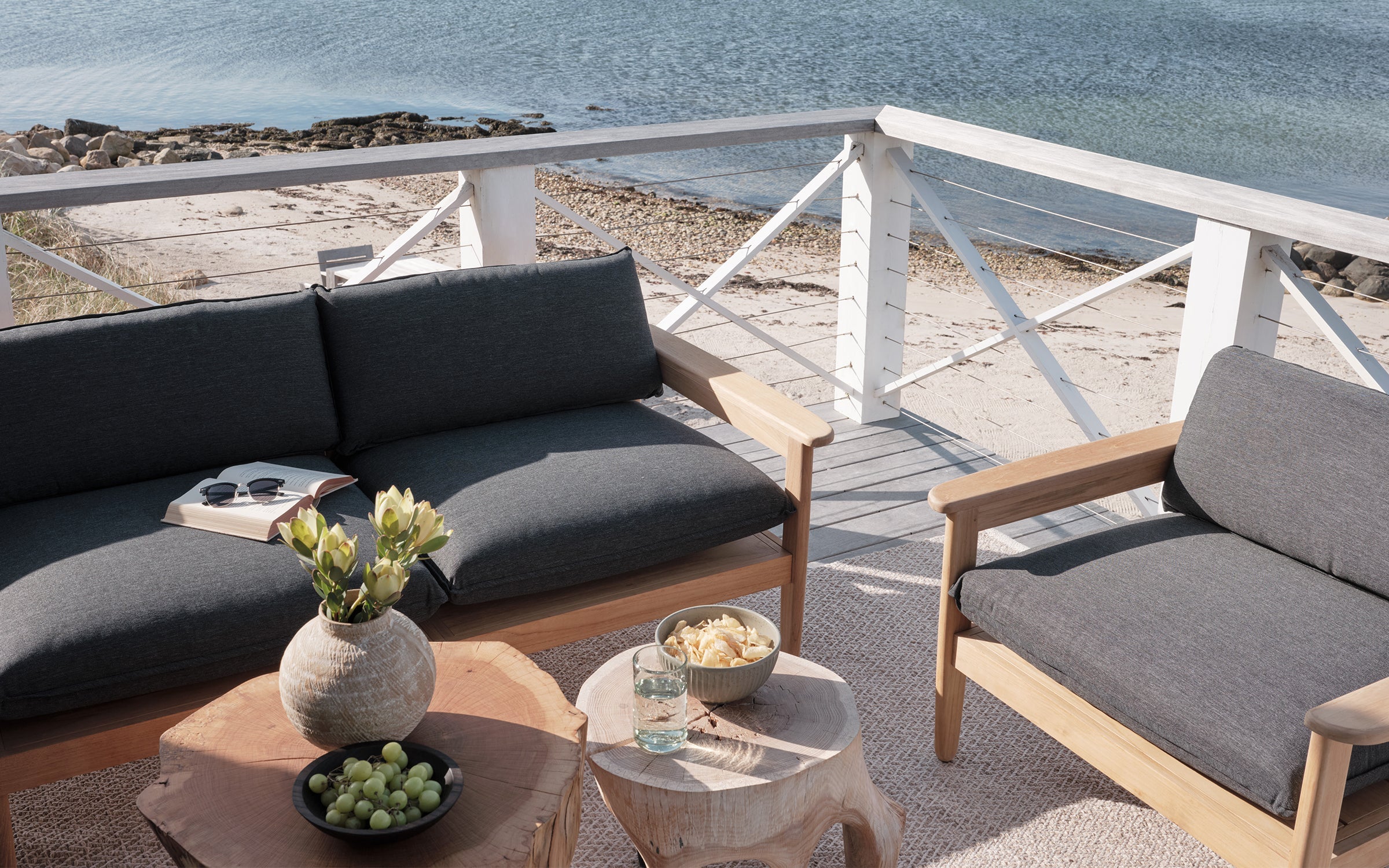 Dunes Teak 2-Seat Sofa