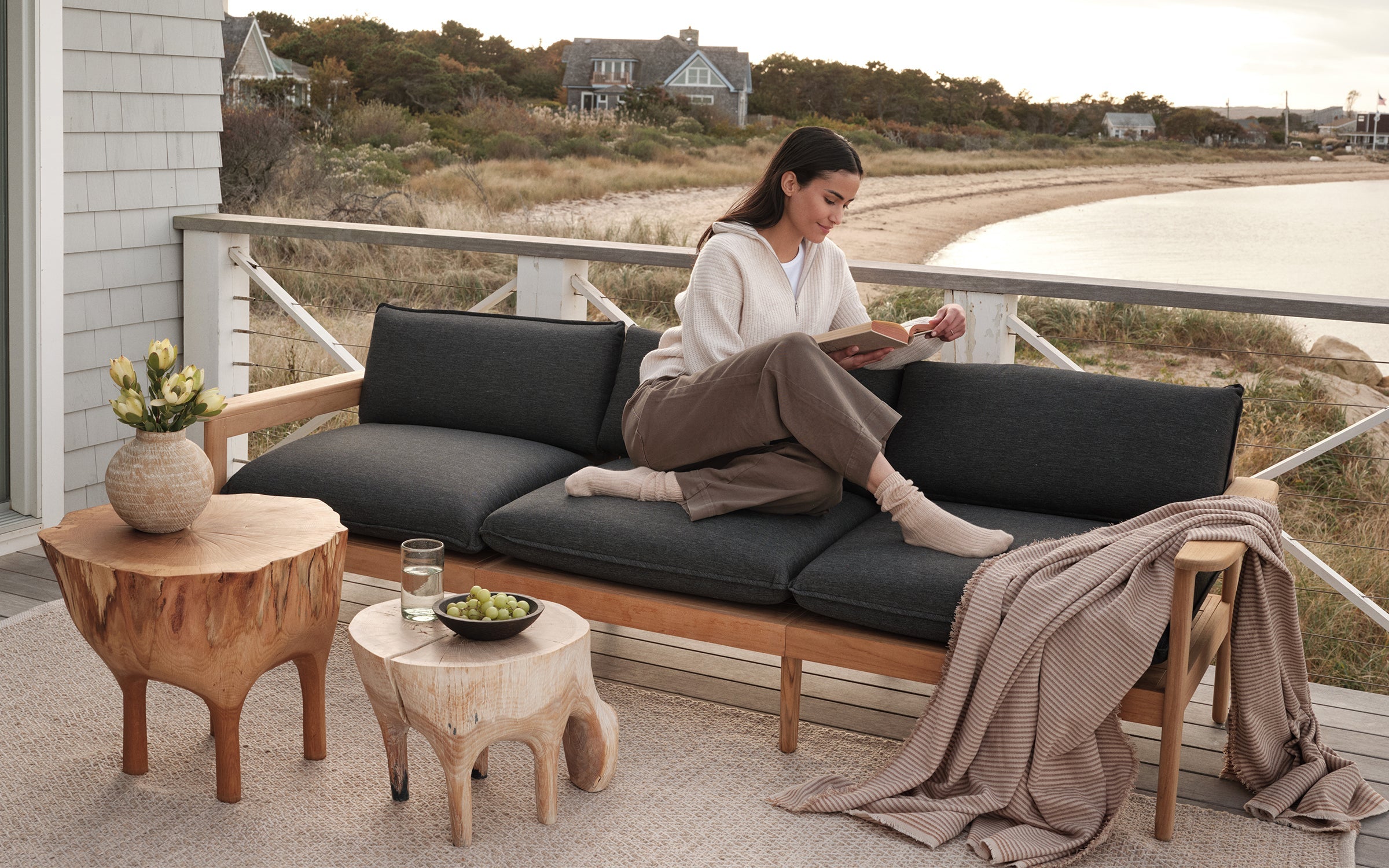 Dunes Outdoor Teak Side Table
