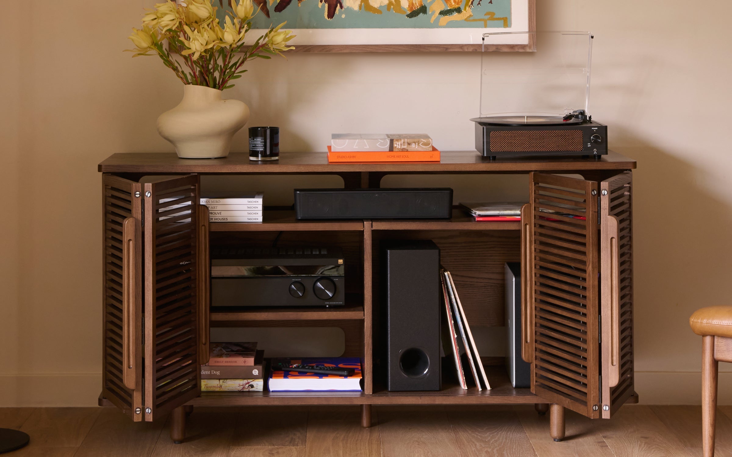 Opera Tall Media Console