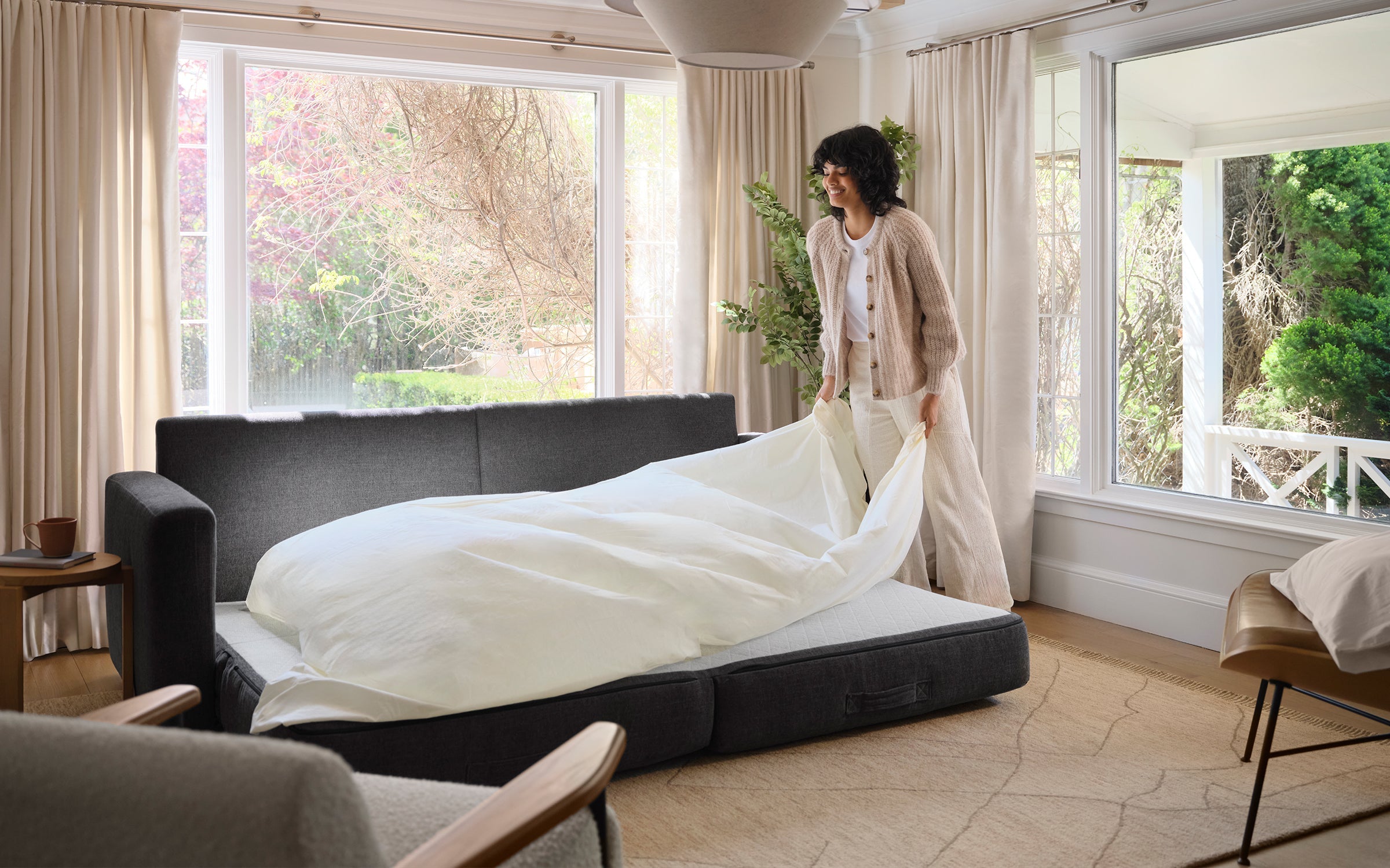 Span Sleeper Storage Sectional with Reversible Chaise
